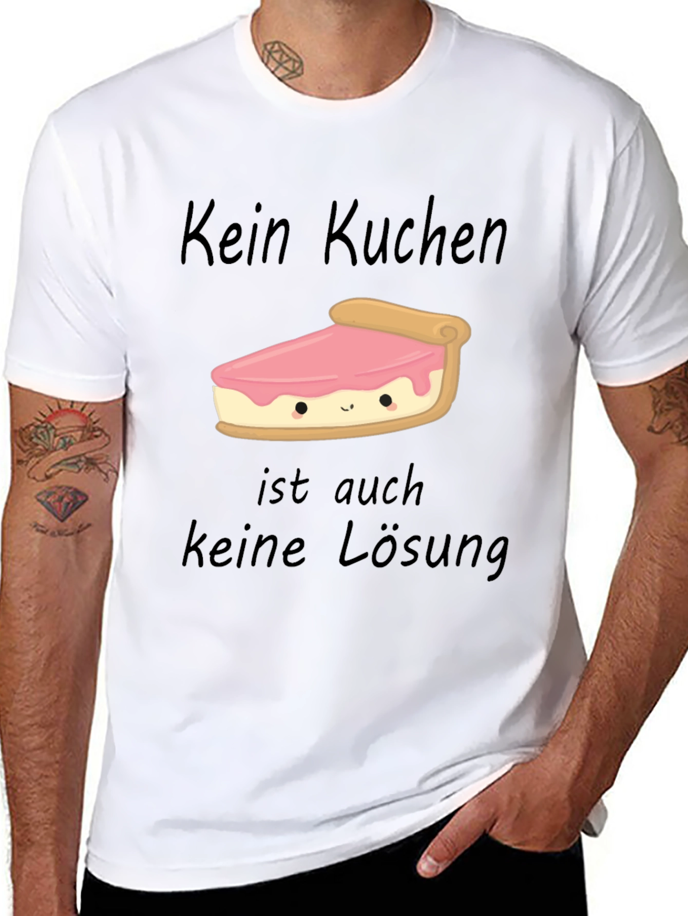 Kein Kuchen Keine Losung Funny Cake Slice T-Shirt
