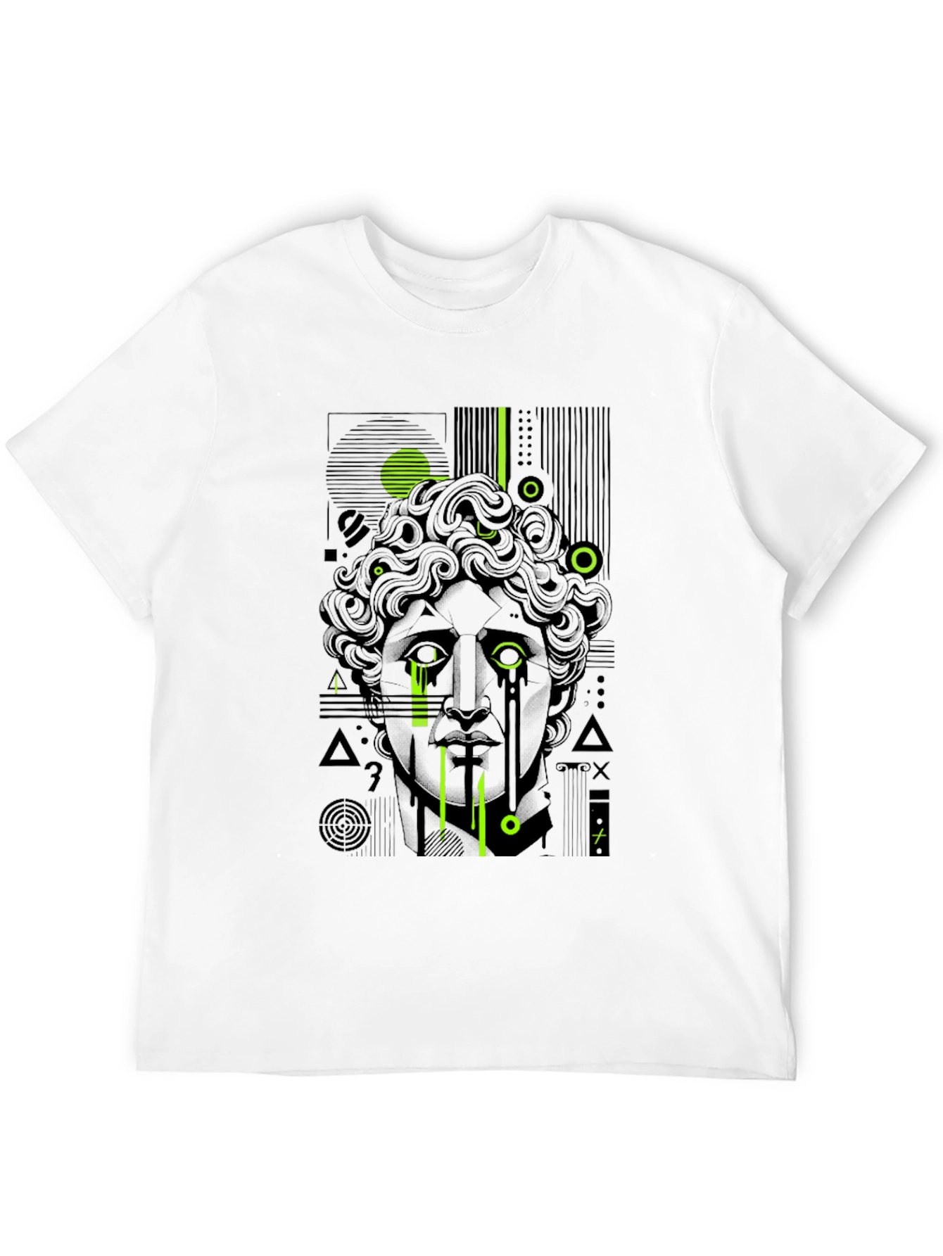 Abstract Statue Graphic T-Shirt - Modern Art Tee