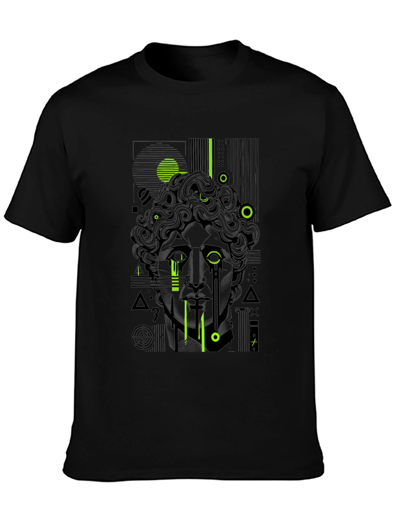 Abstract Statue Graphic T-Shirt - Modern Art Tee