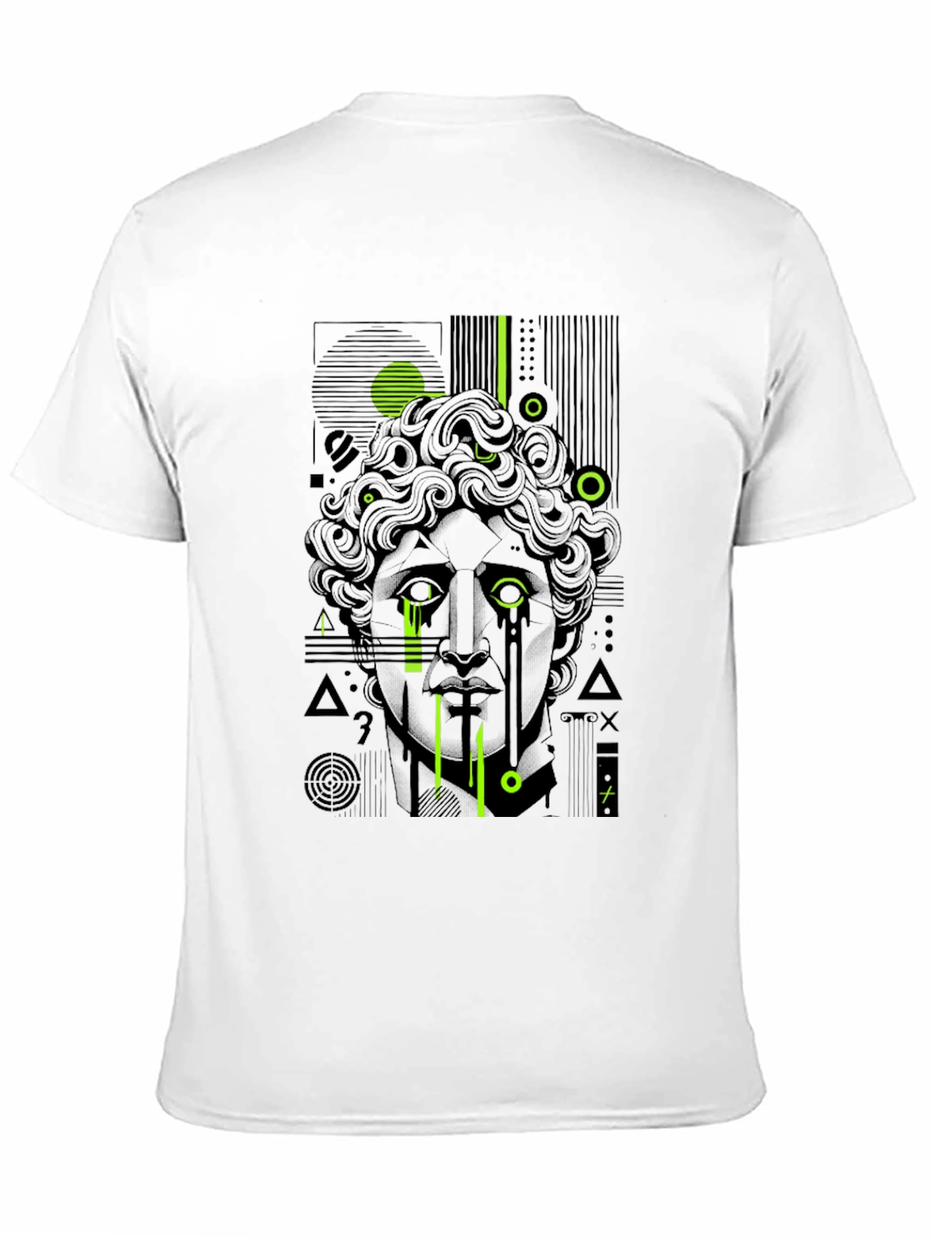 Abstract Statue Graphic T-Shirt - Modern Art Tee
