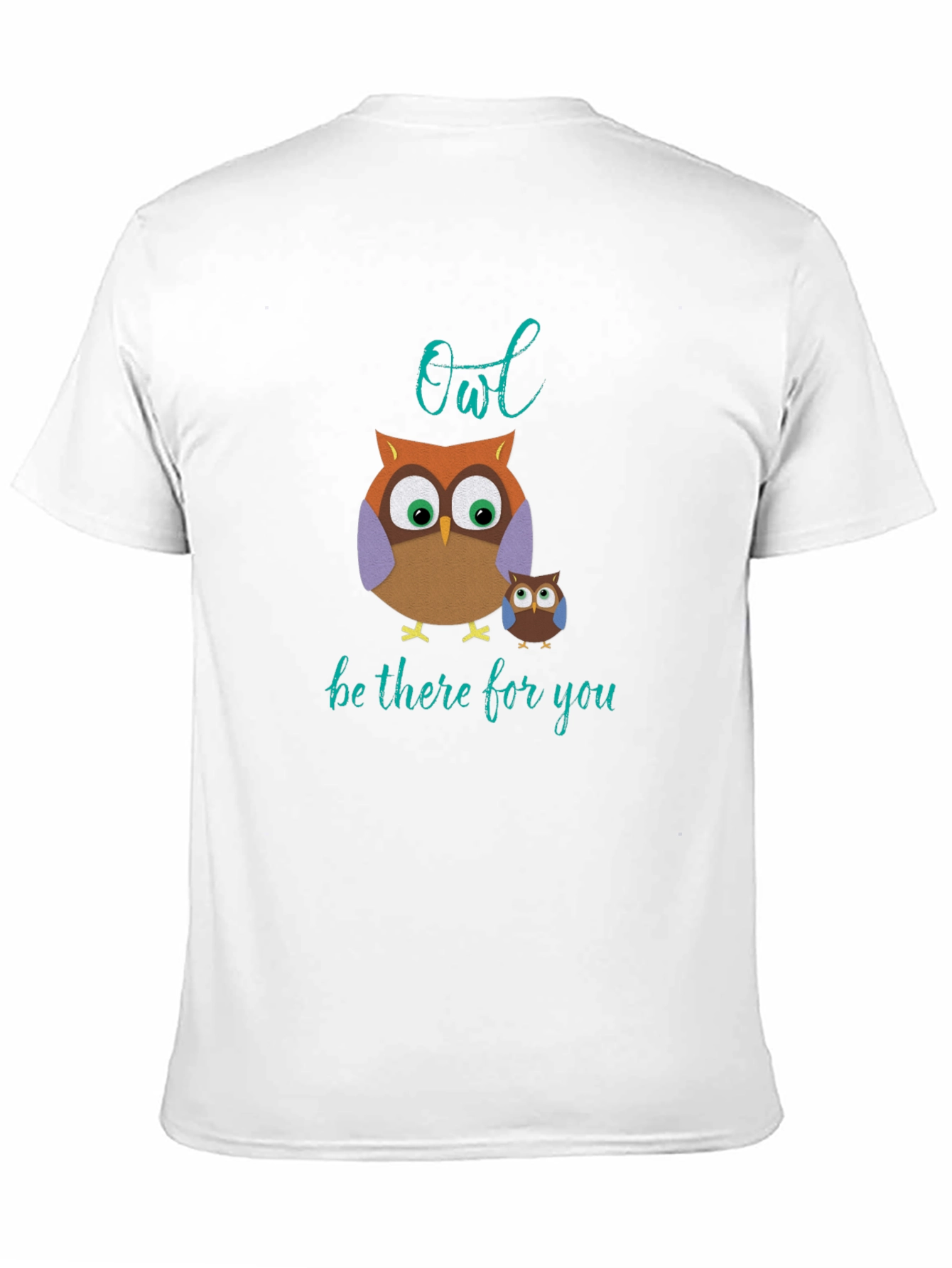 Owl Be There For You Black Cotton Tee