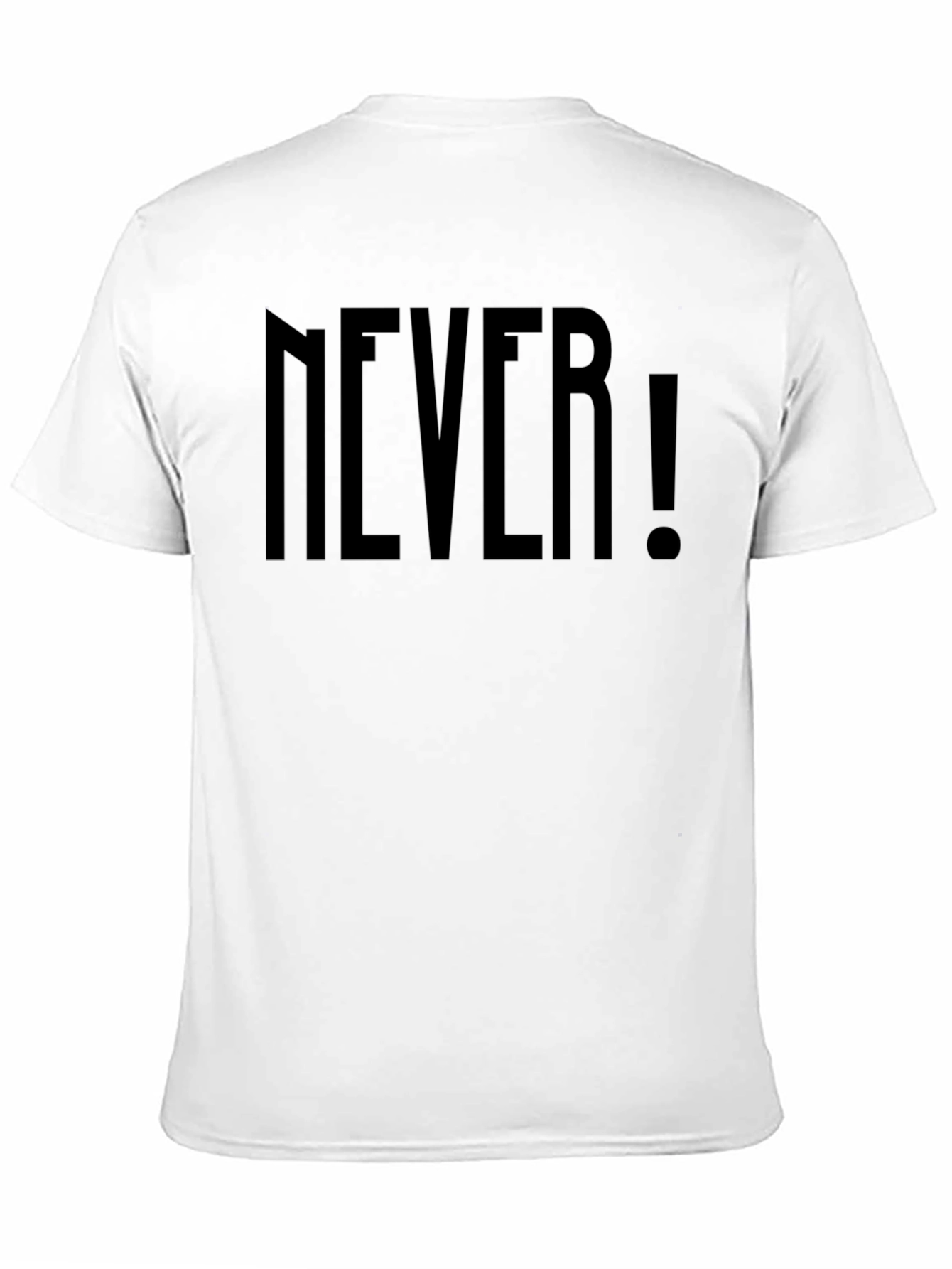 Edgy Never! Graphic Black T-Shirt