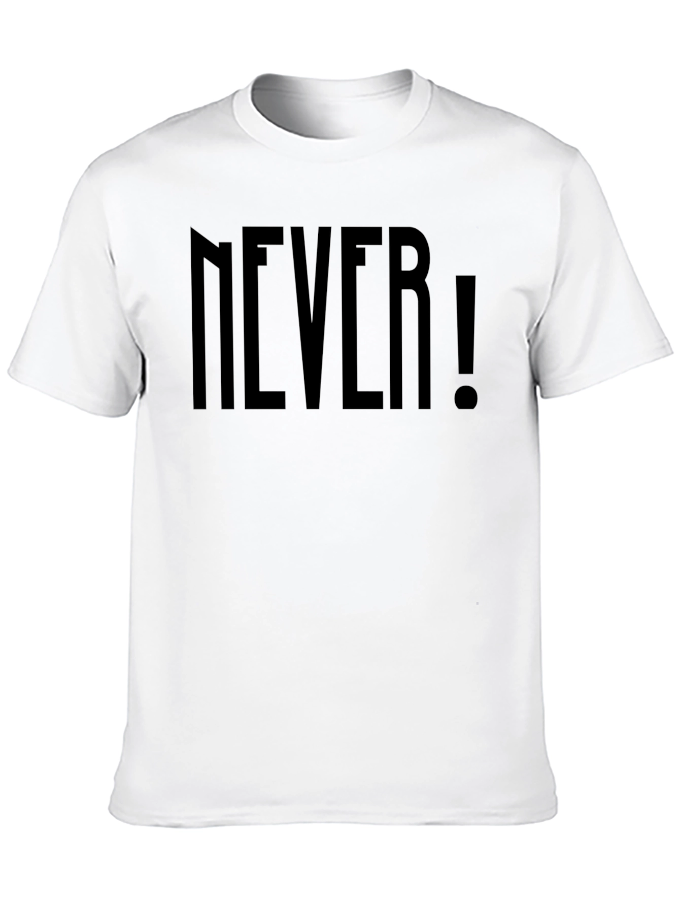 Edgy Never! Graphic Black T-Shirt