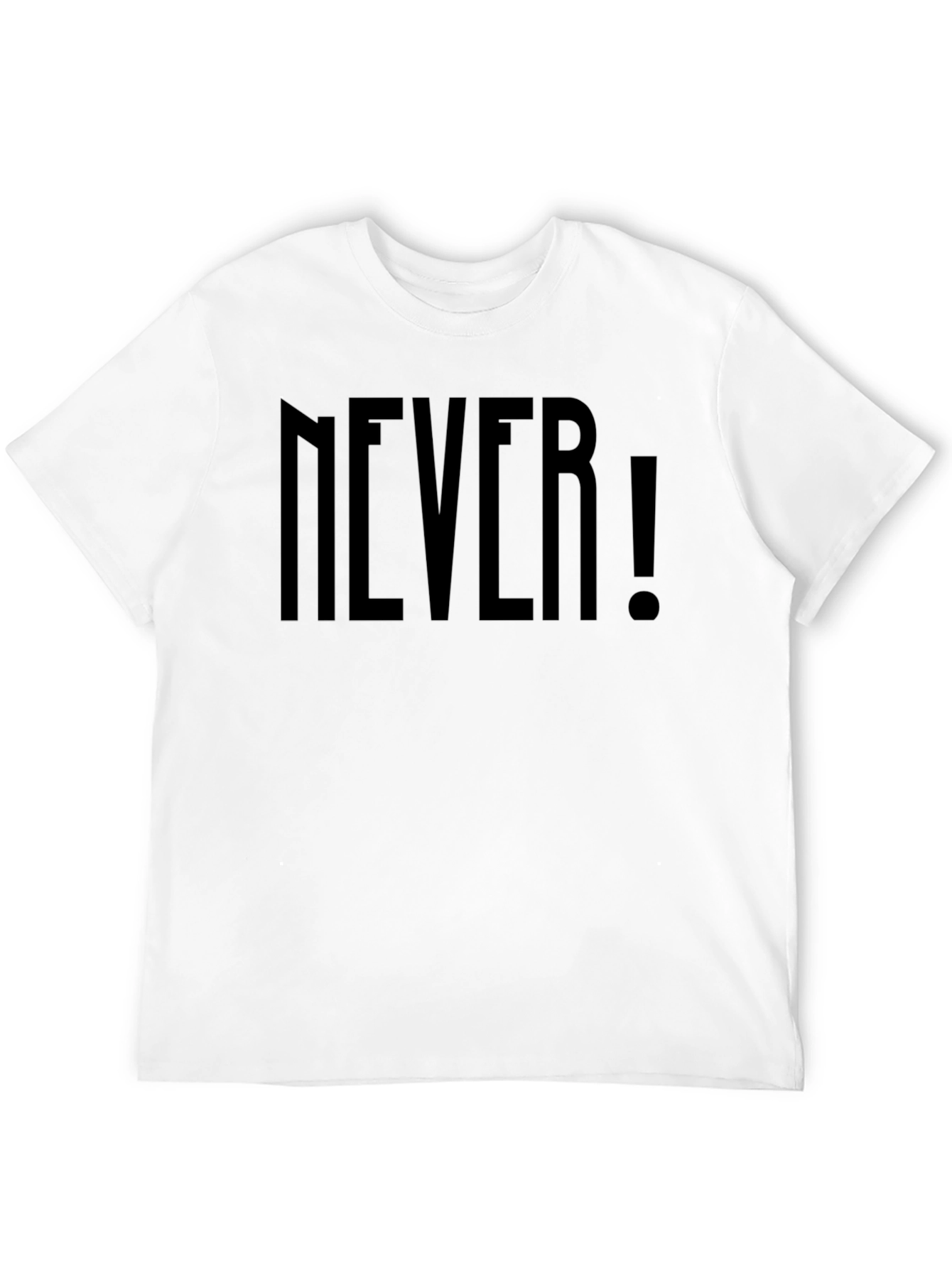 Edgy Never! Graphic Black T-Shirt