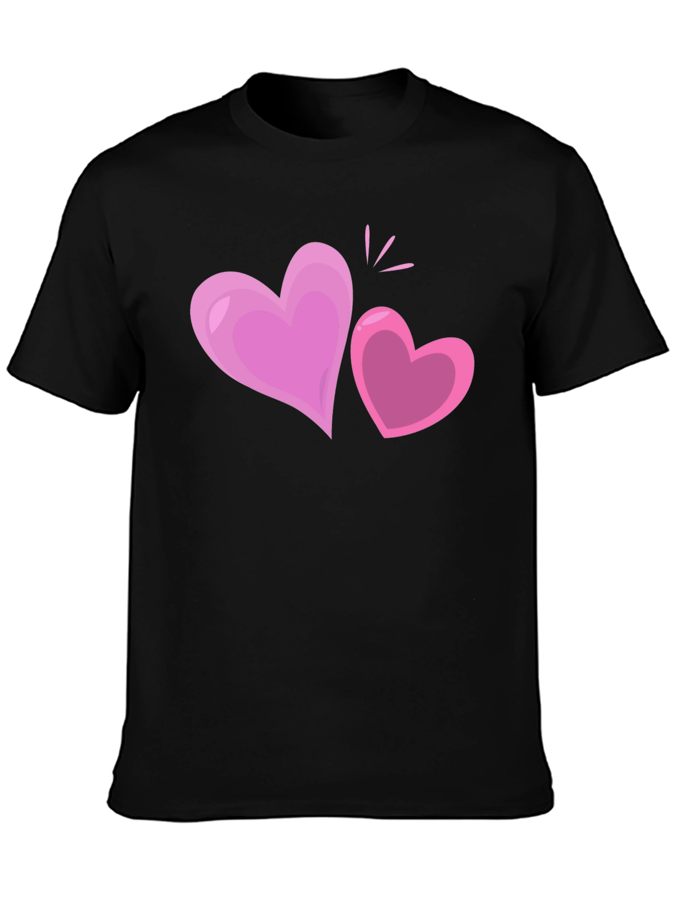 Heart Graphic Black T-Shirt