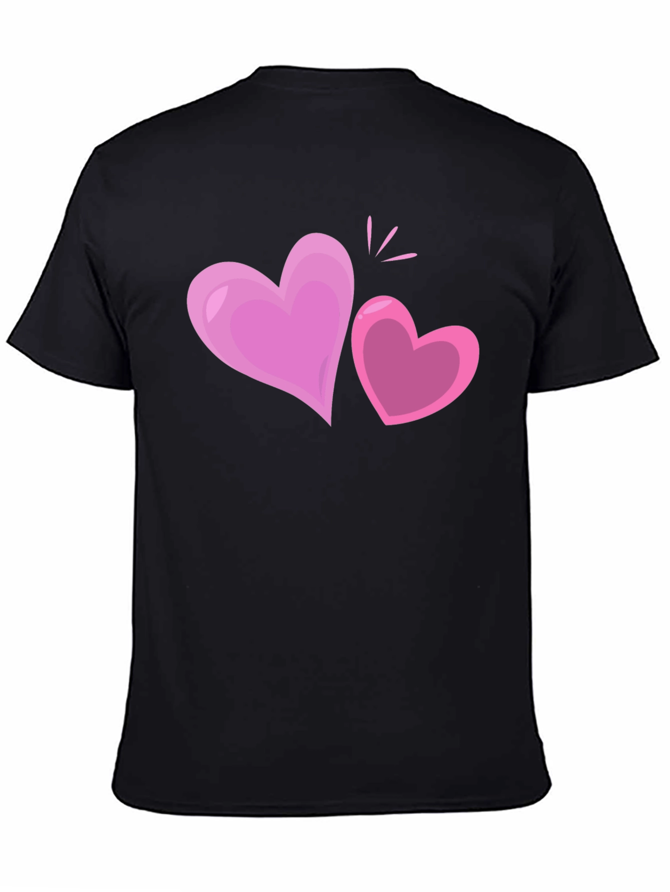 Heart Graphic Black T-Shirt