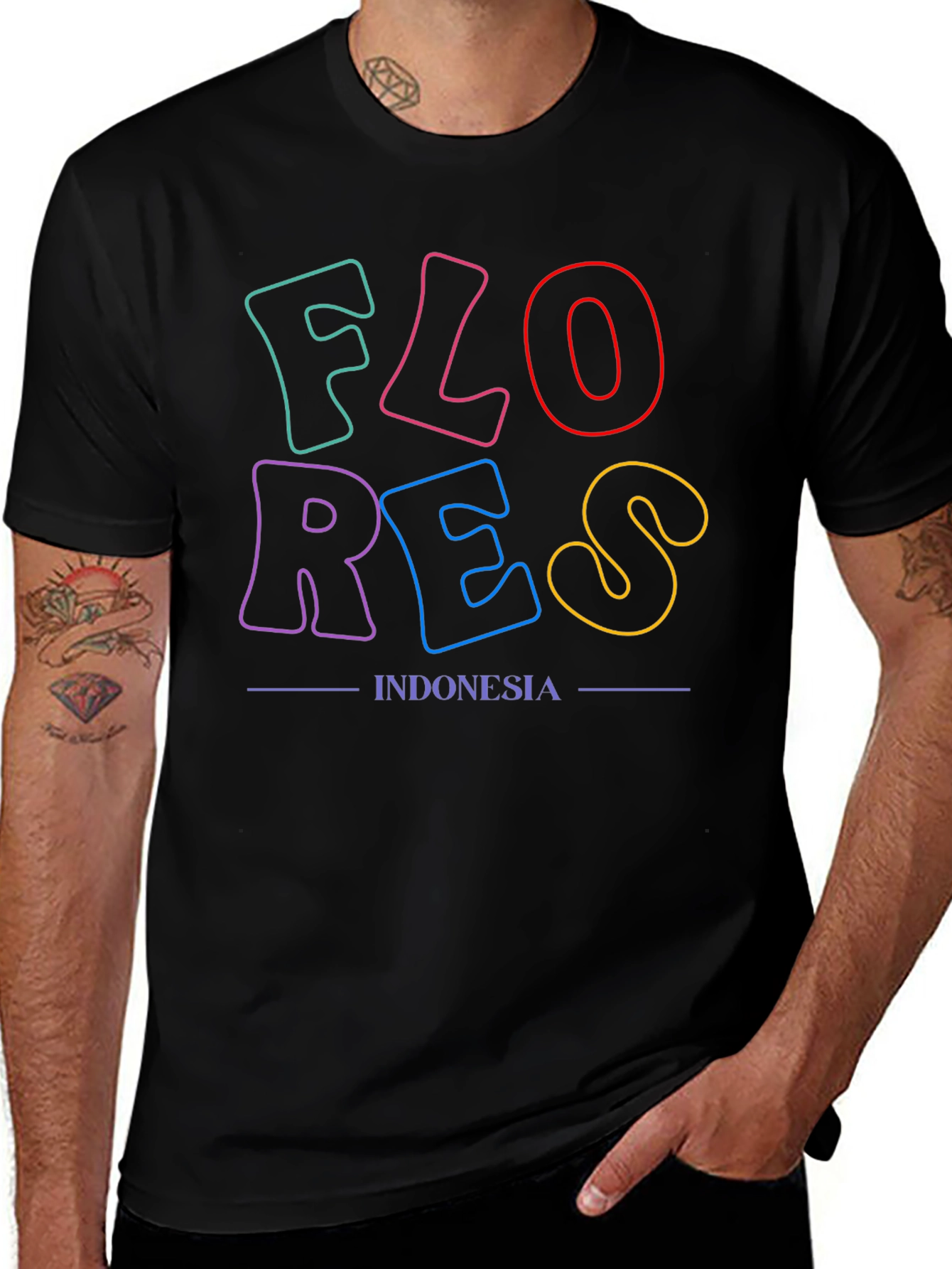 Flores Indonesia Graphic T-Shirt