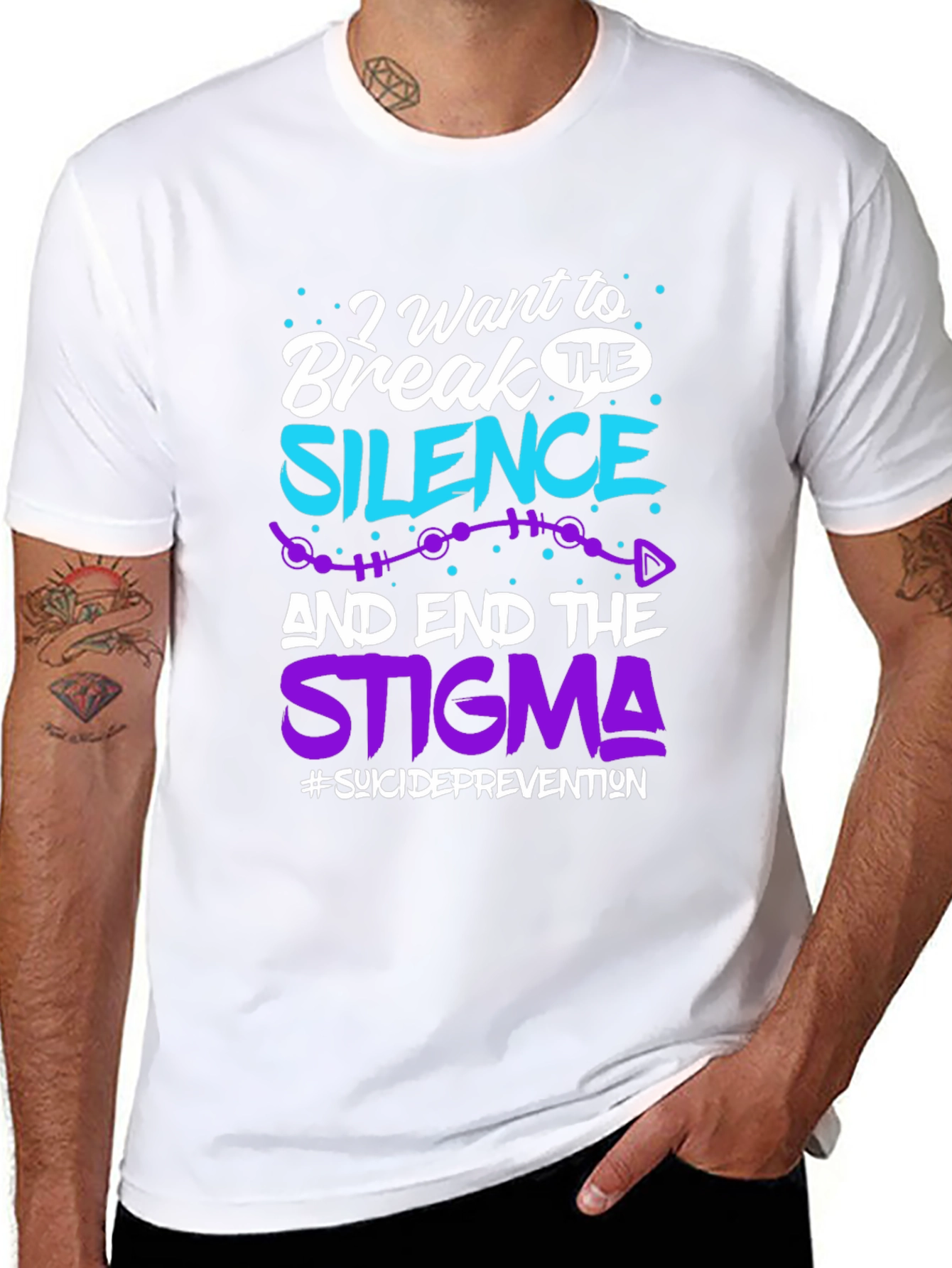 Break The Silence T-Shirt Suicide Prevention Awareness Tee