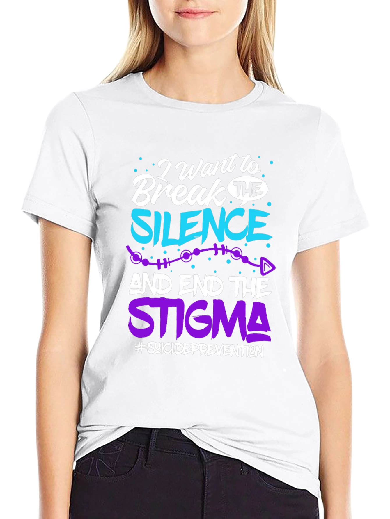 Break The Silence T-Shirt Suicide Prevention Awareness Tee