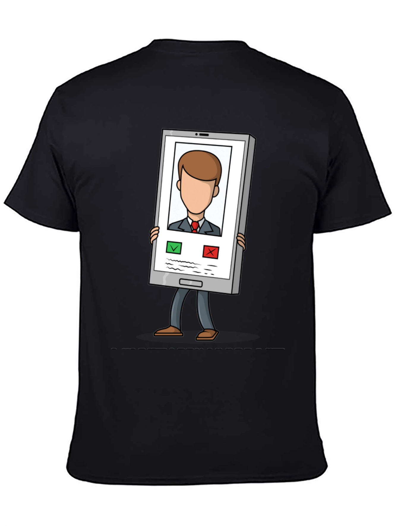 Funny Incoming Call T-Shirt - Trendy Cartoon Tee