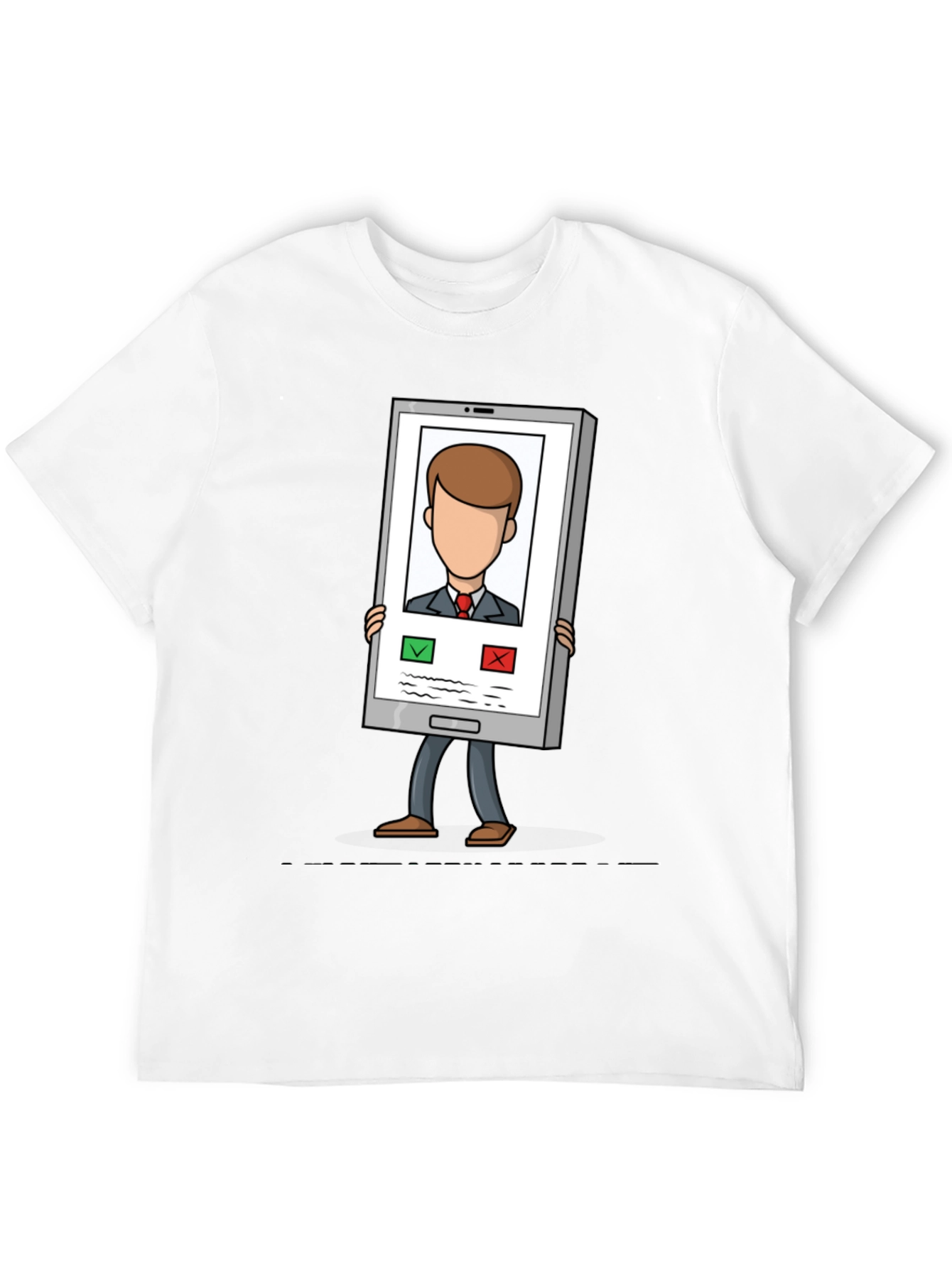 Funny Incoming Call T-Shirt - Trendy Cartoon Tee