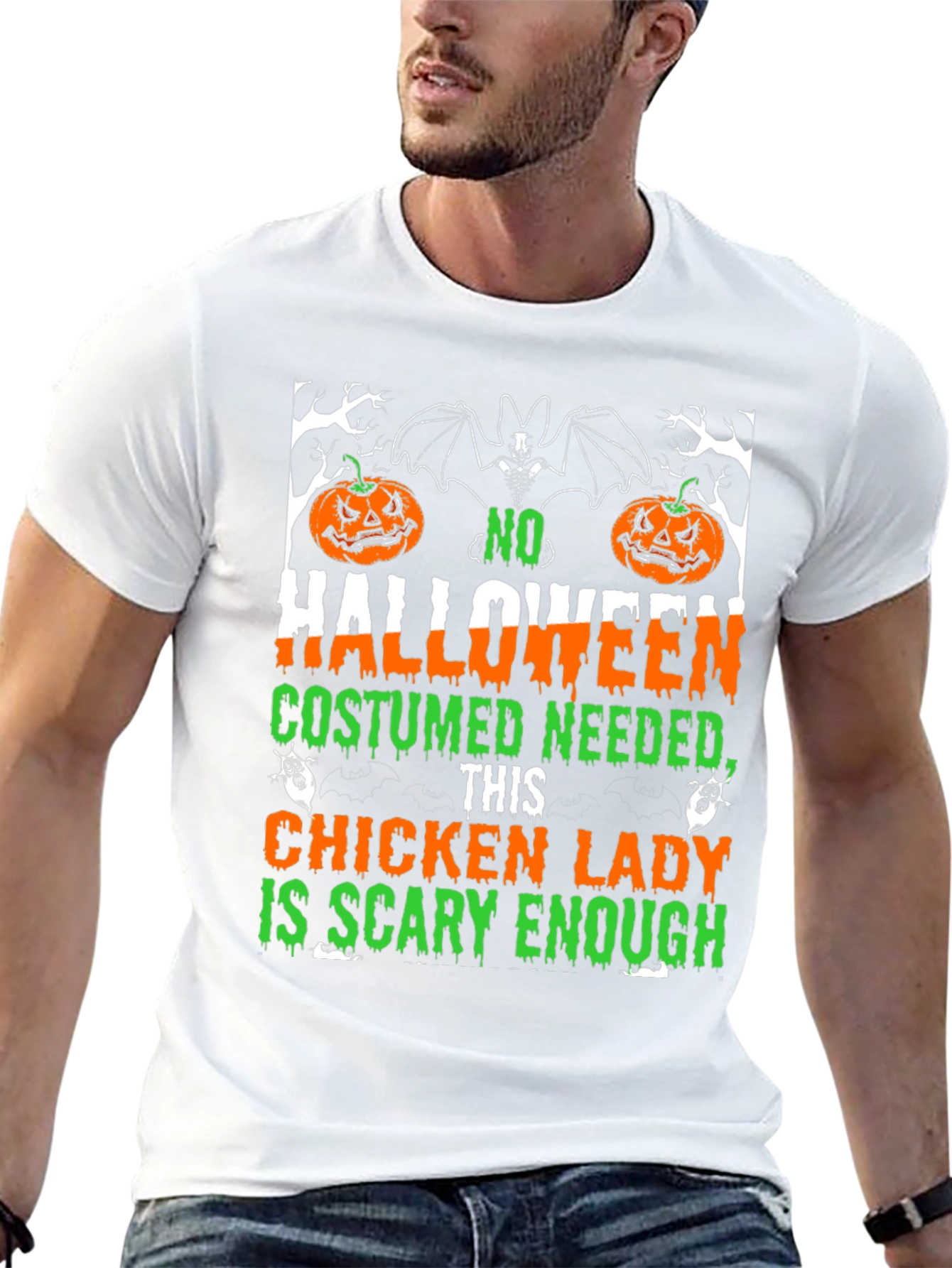 Halloween Chicken Lady Graphic Tee