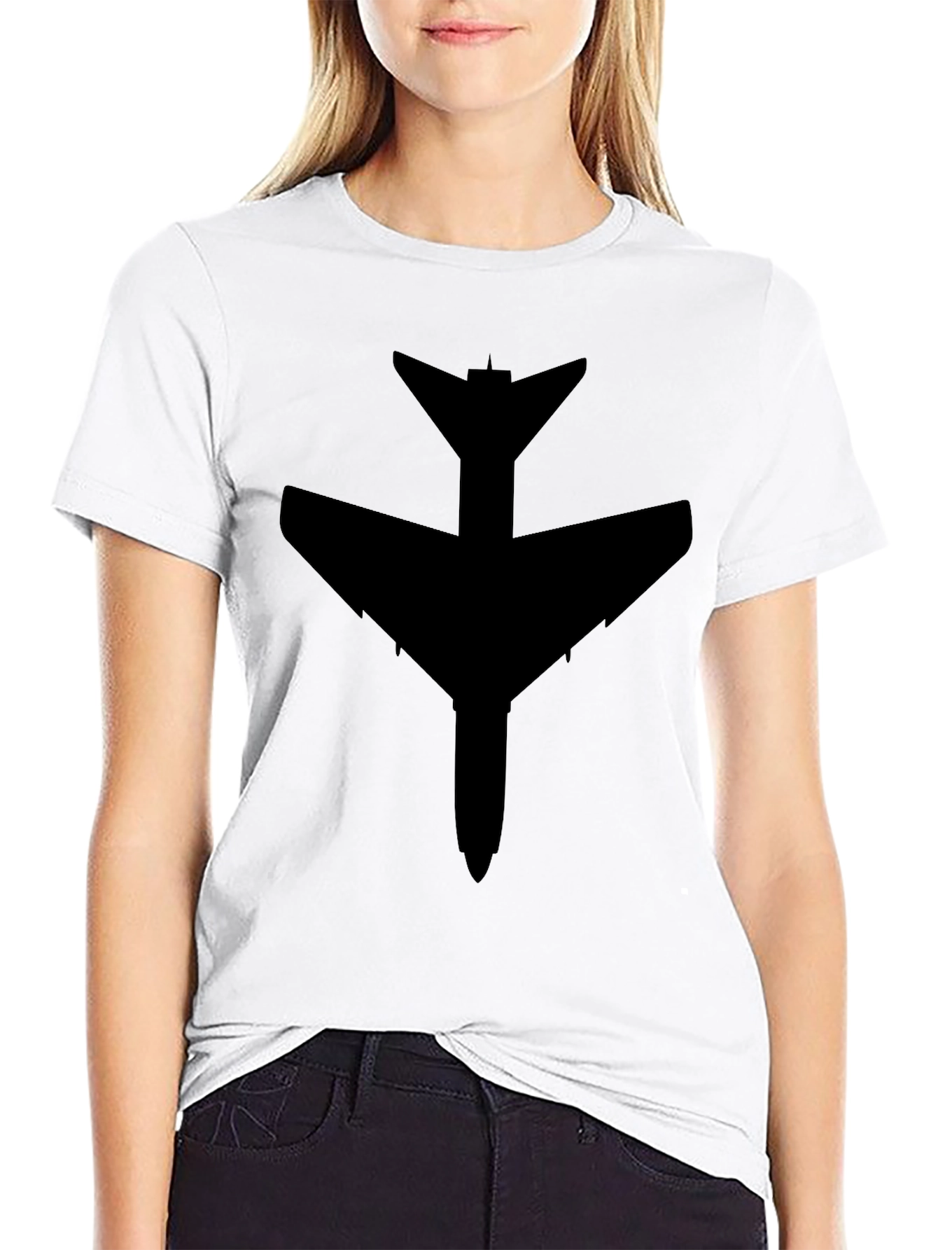 Jet Fighter Black Graphic Tee