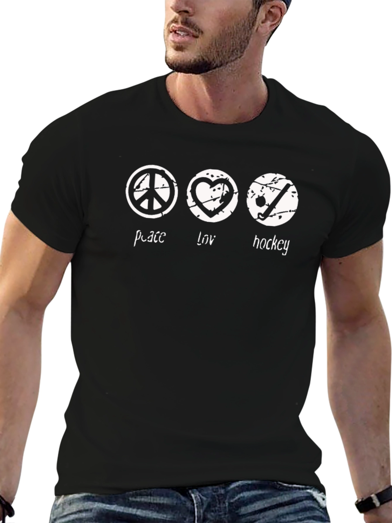 Peace Love Hockey T-Shirt