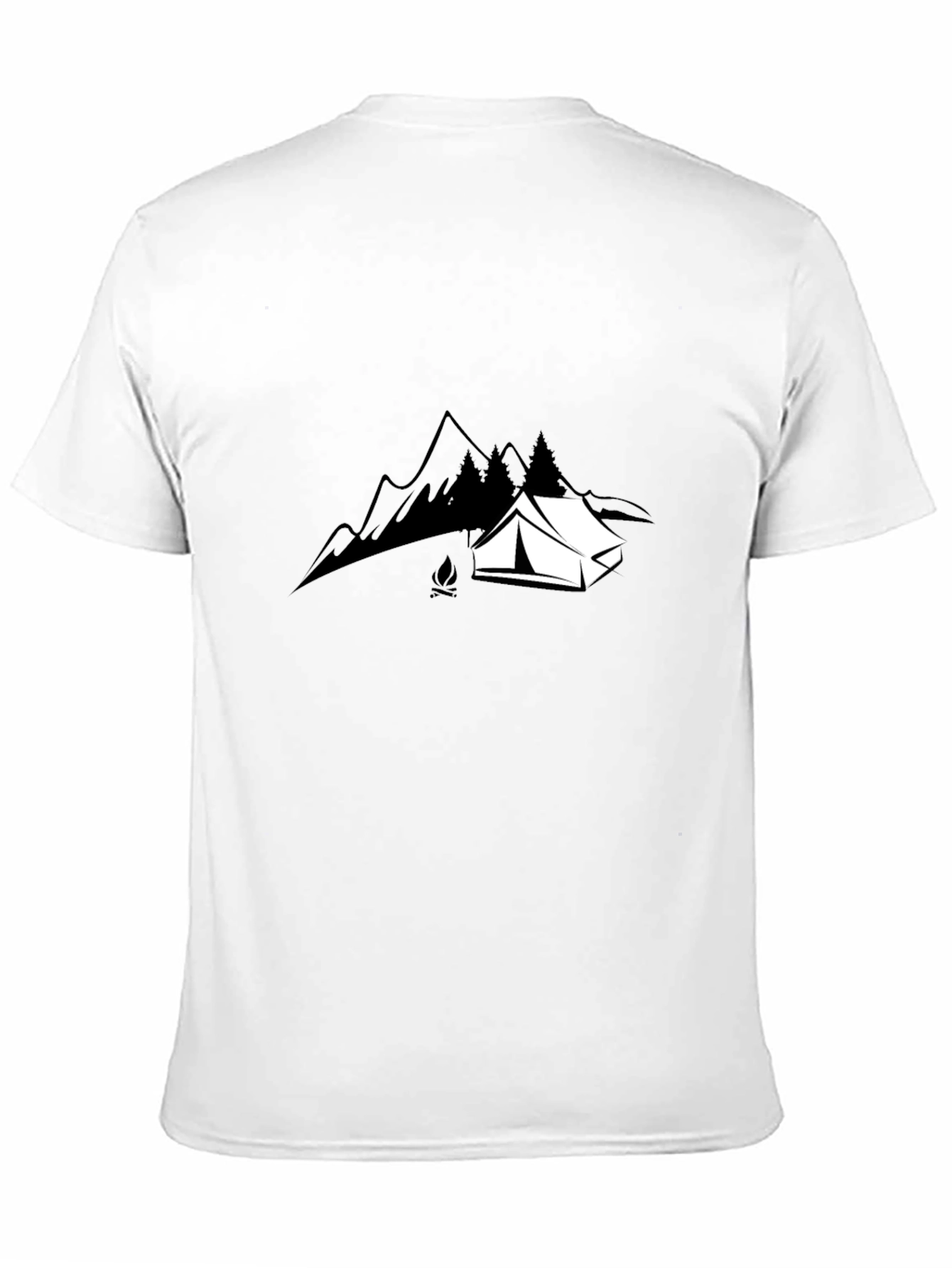Camping Adventure Black T-Shirt