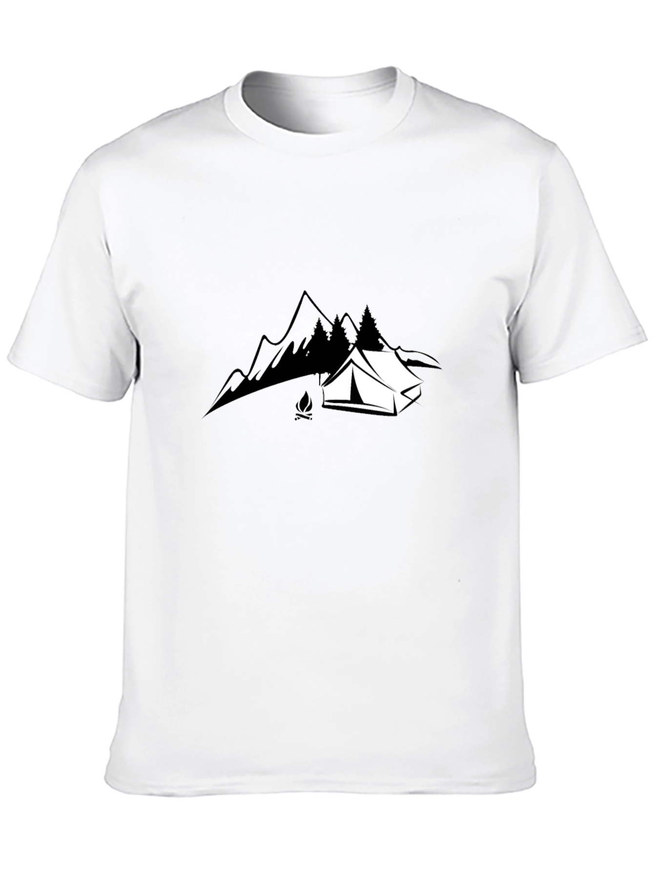 Camping Adventure Black T-Shirt