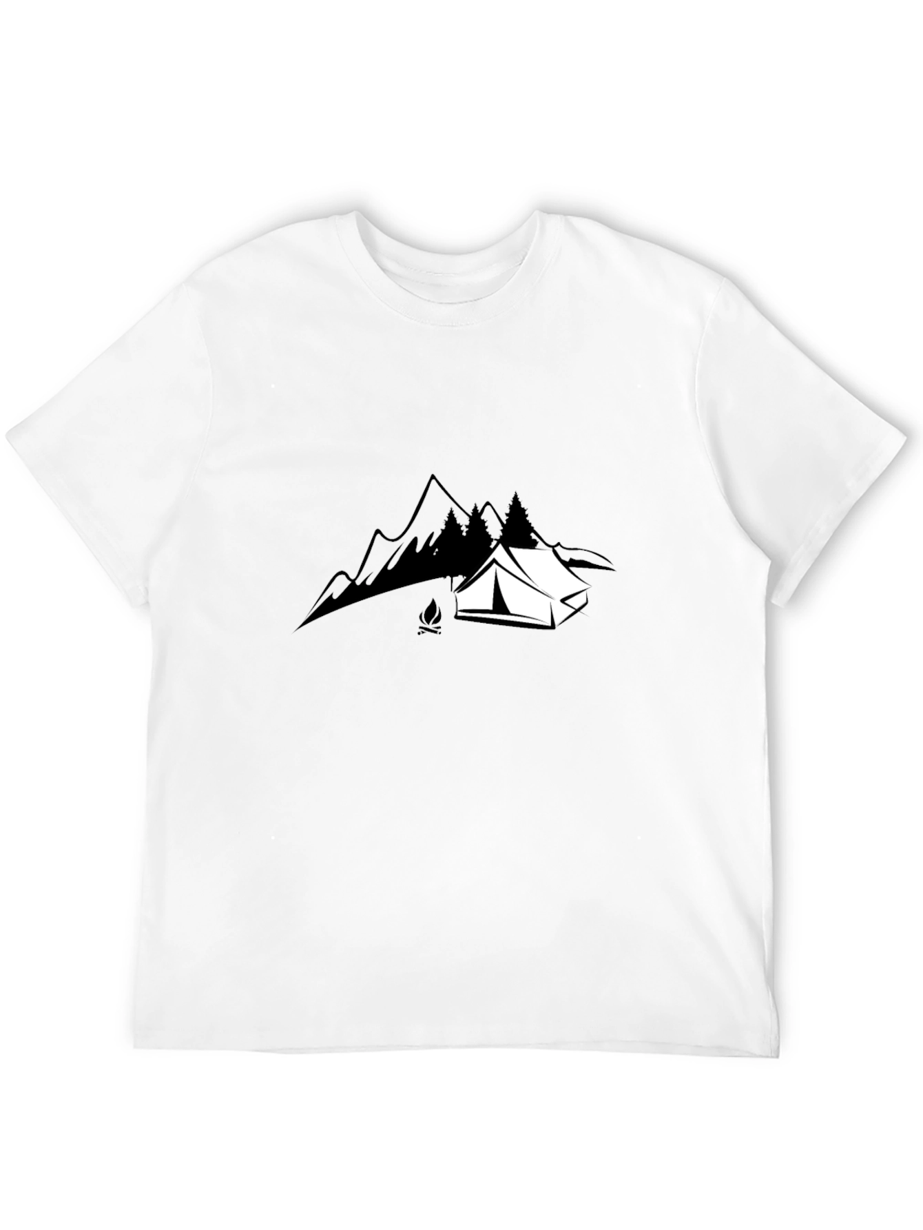 Camping Adventure Black T-Shirt