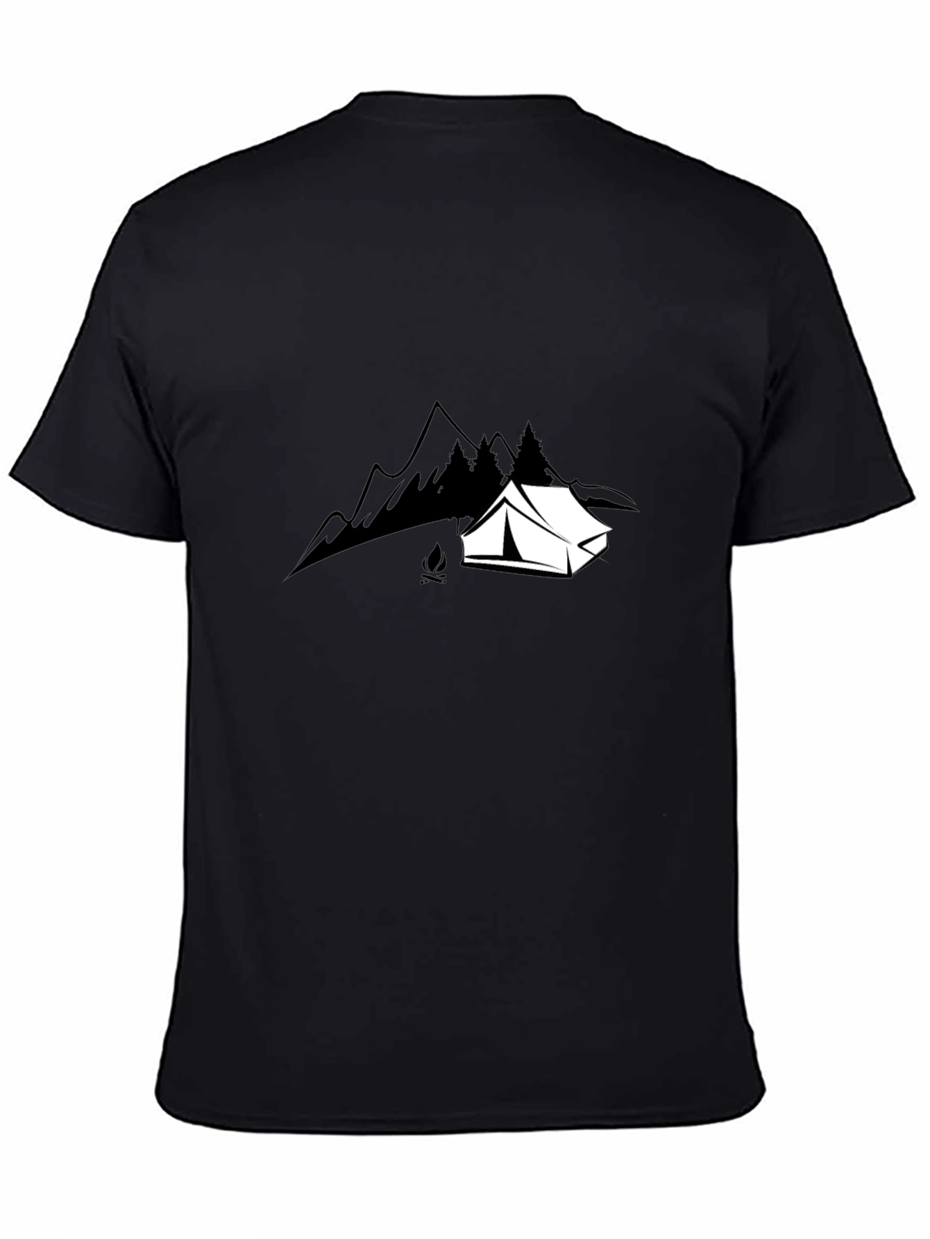 Camping Adventure Black T-Shirt