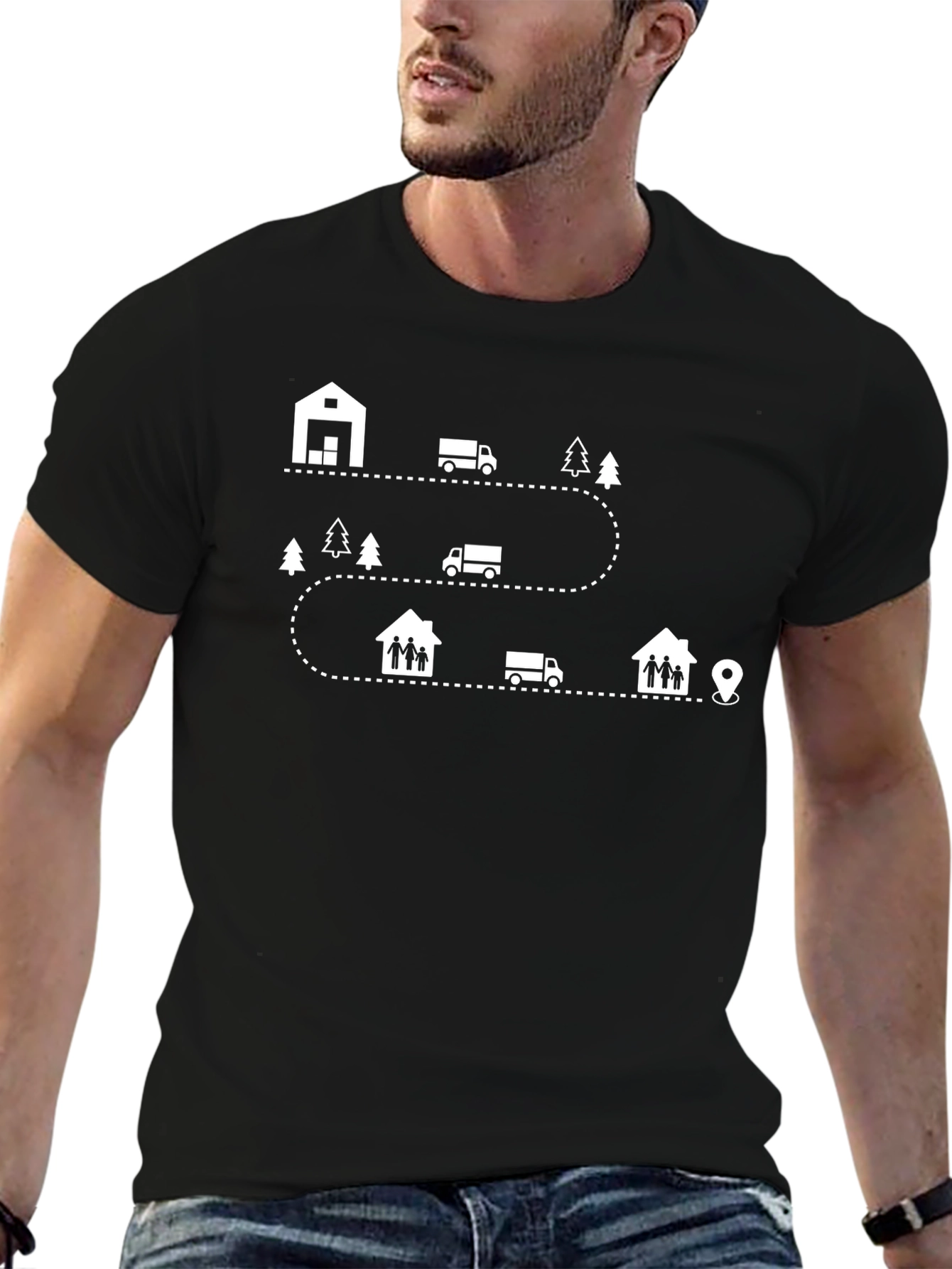 Moving Route Graphic Tee