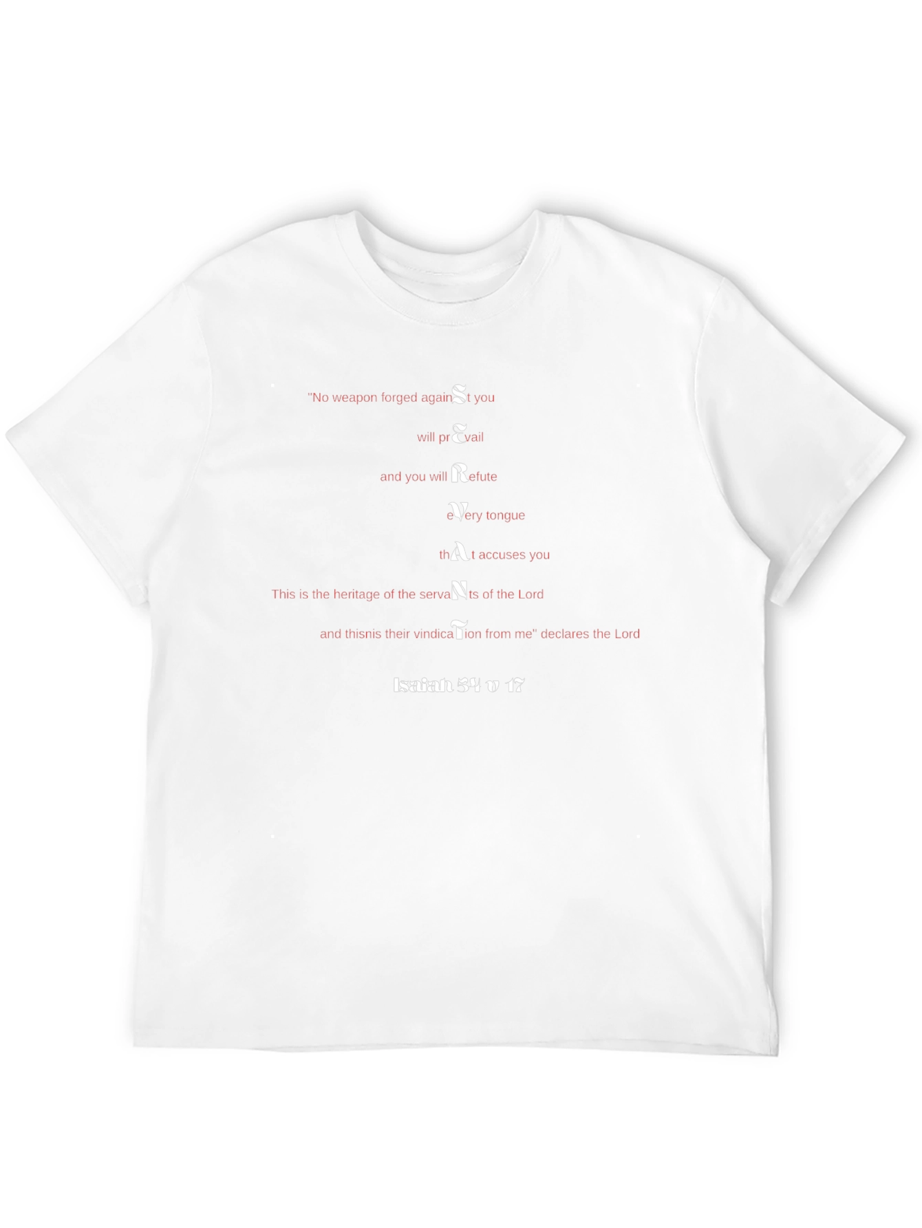 Servant Isaiah 54:17 Christian T-Shirt