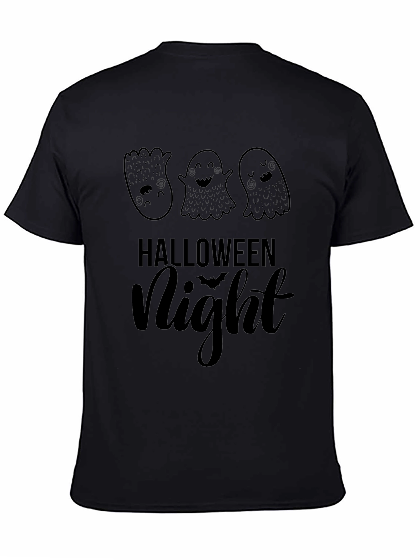 Halloween Night Ghost T-Shirt - Spooky Season Tee
