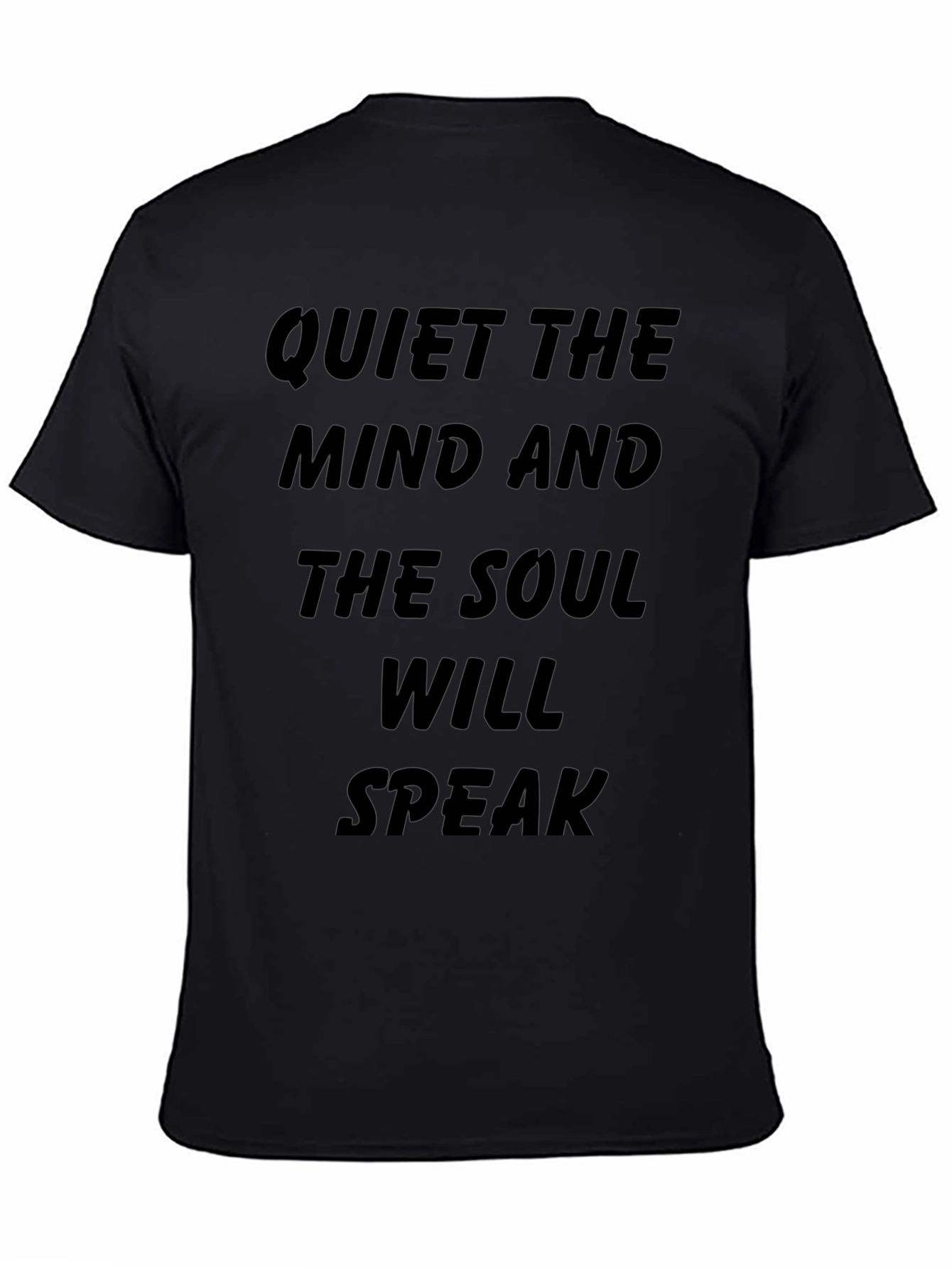 Quiet the Mind Graphic Tee - Black