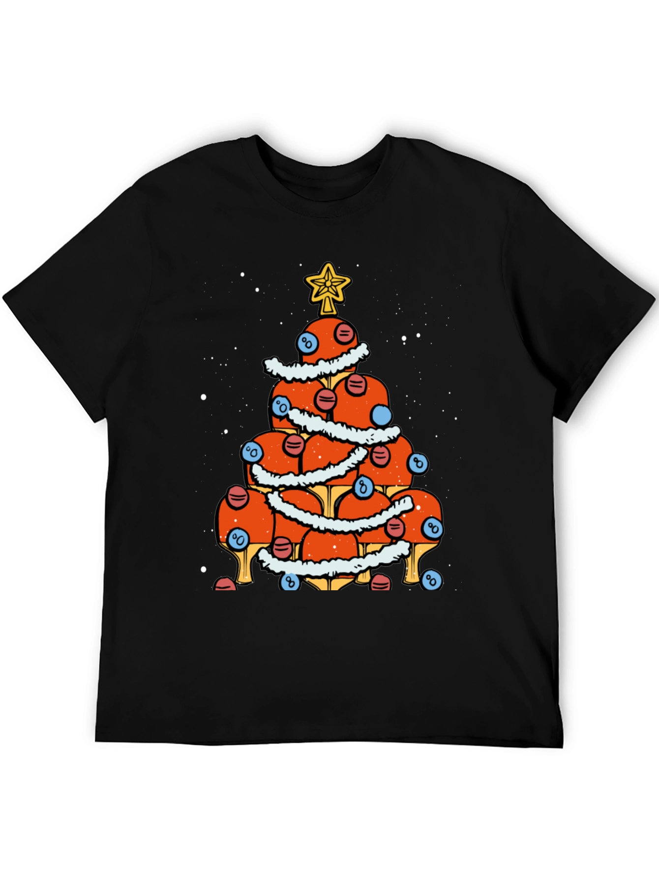 Festive Ping Pong Tree T-Shirt - Holiday Cheer