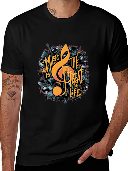 Music is The Beat of Life Graphic Tee