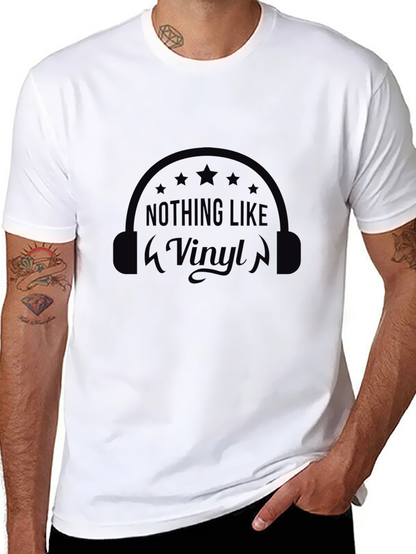 Nothing Like Vinyl Black Graphic T-Shirt