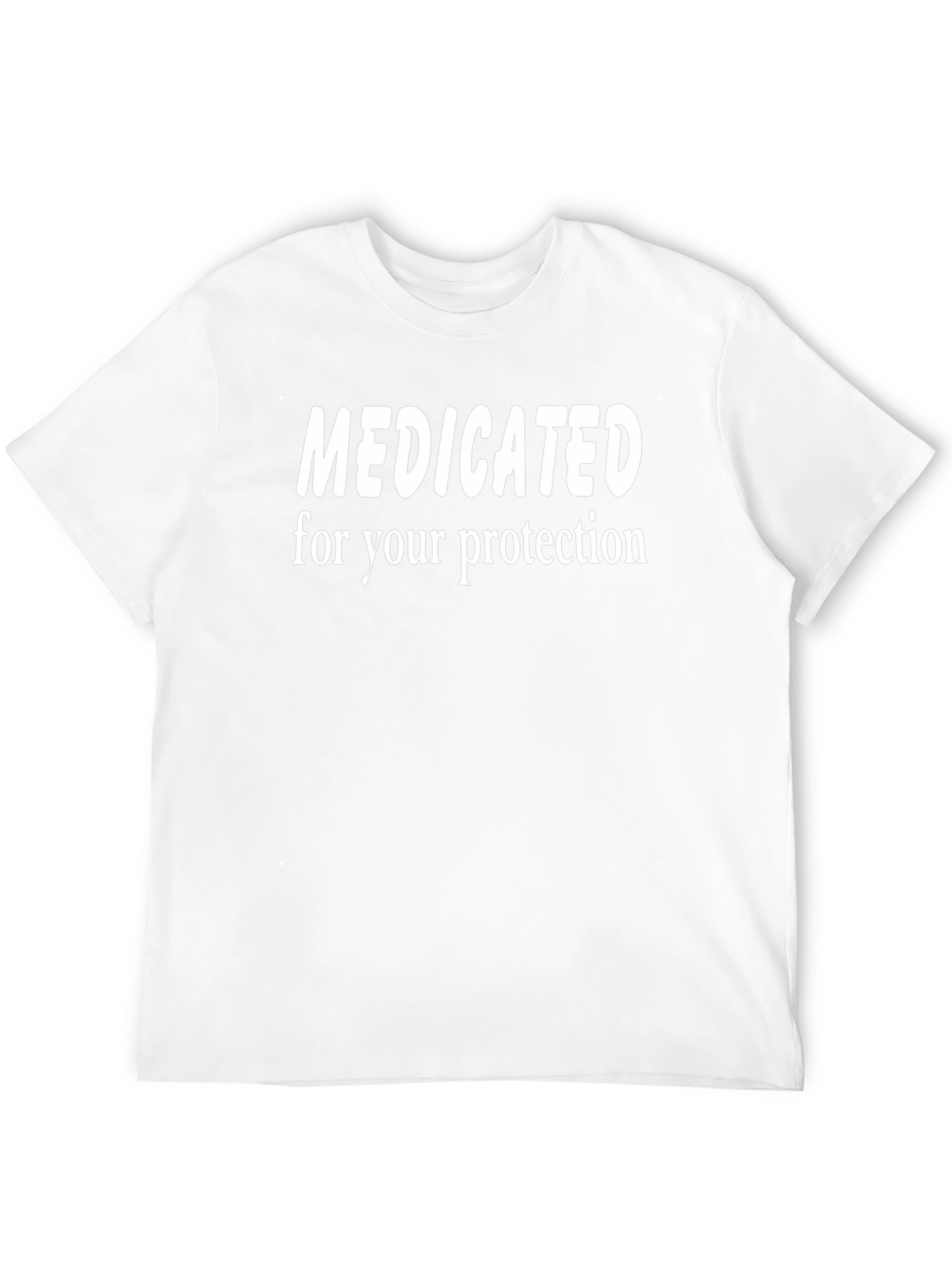 Medicated For Your Protection Graphic Tee - Black