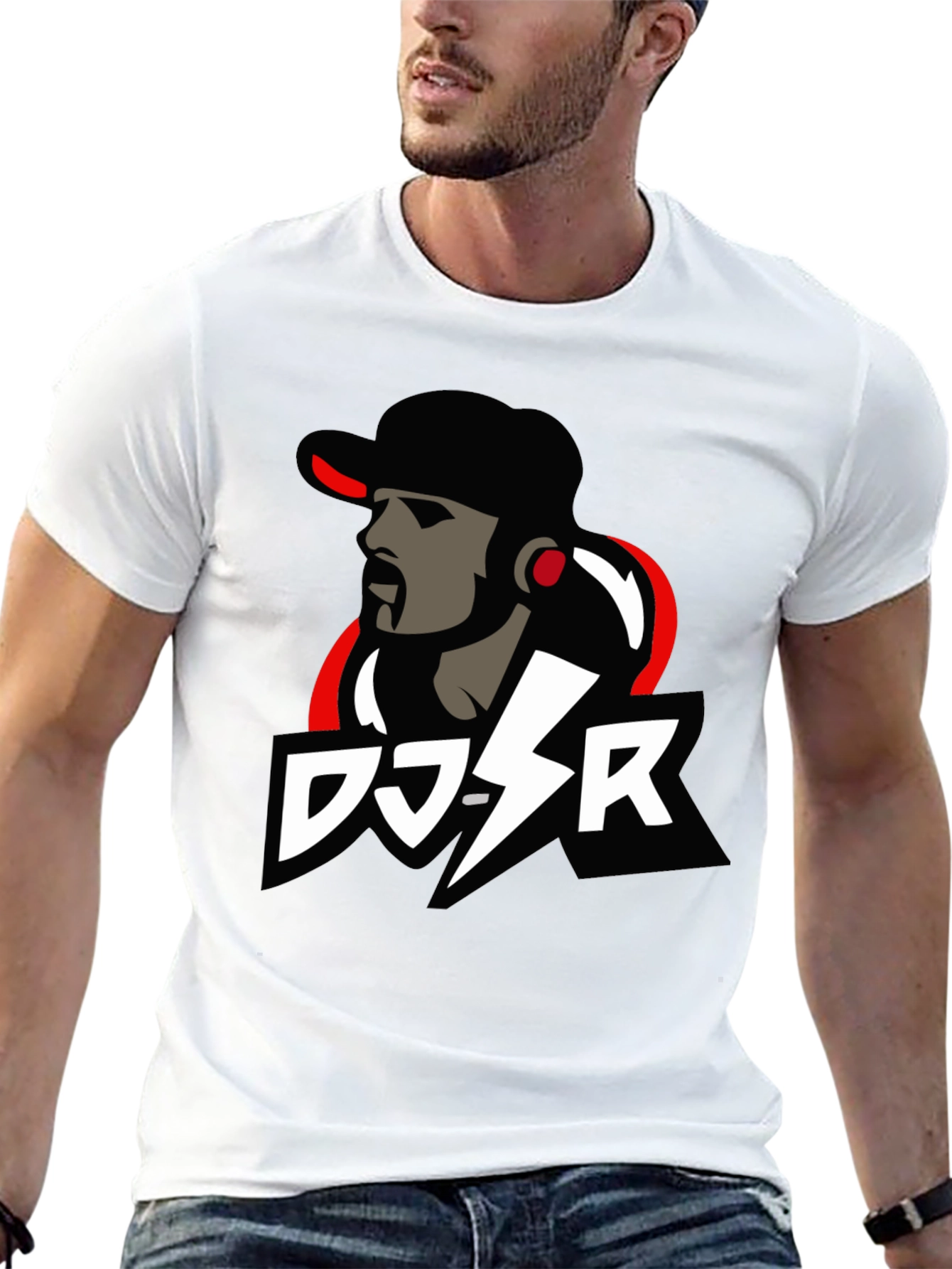 DJ-SR Graphic Tee - Cool Black T-Shirt