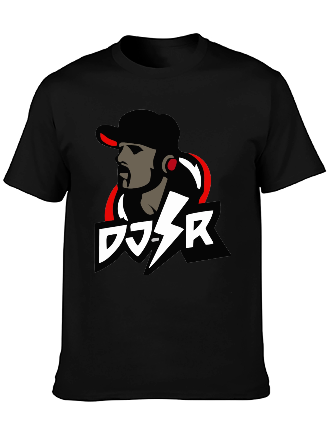DJ-SR Graphic Tee - Cool Black T-Shirt