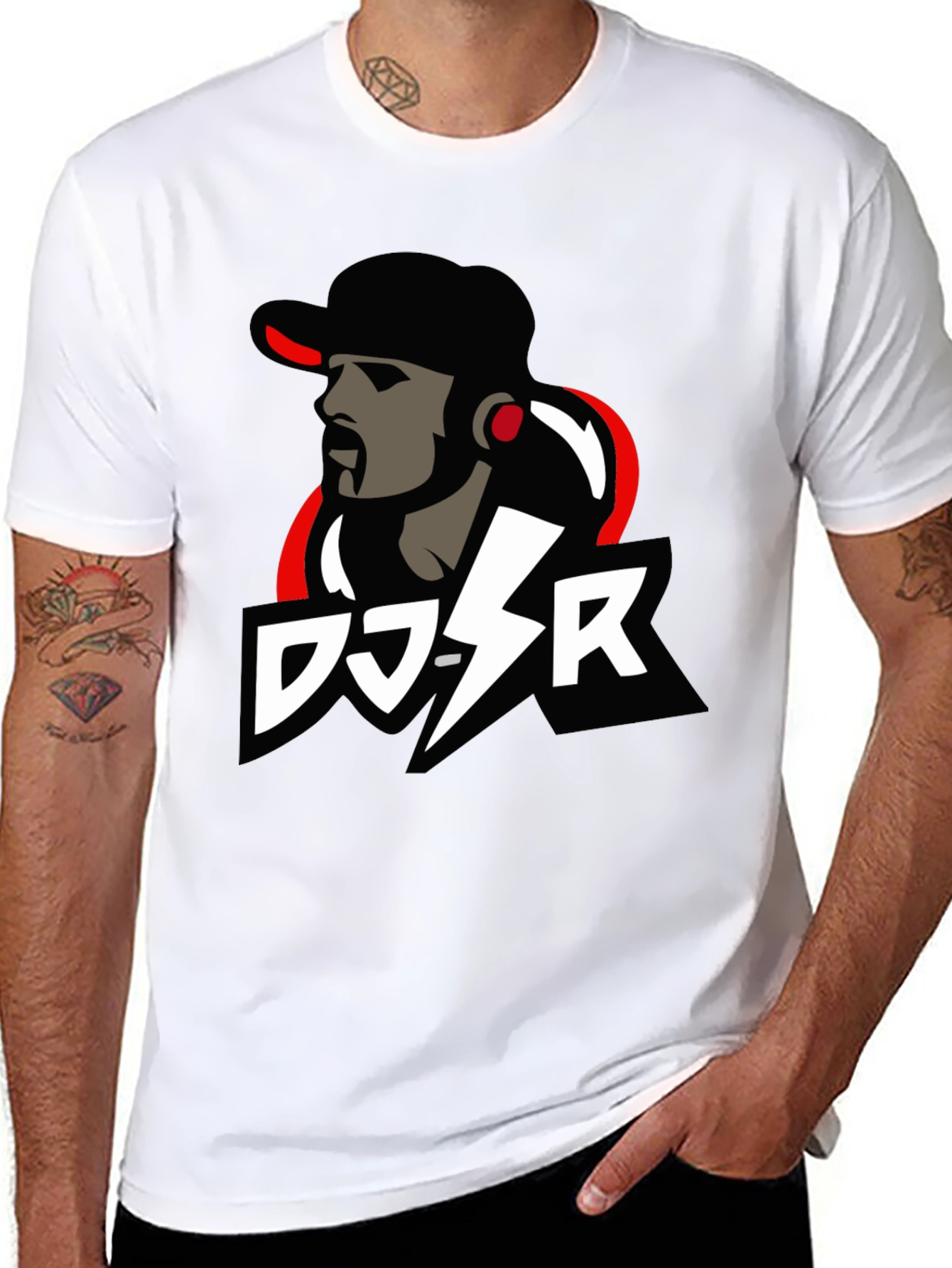 DJ-SR Graphic Tee - Cool Black T-Shirt