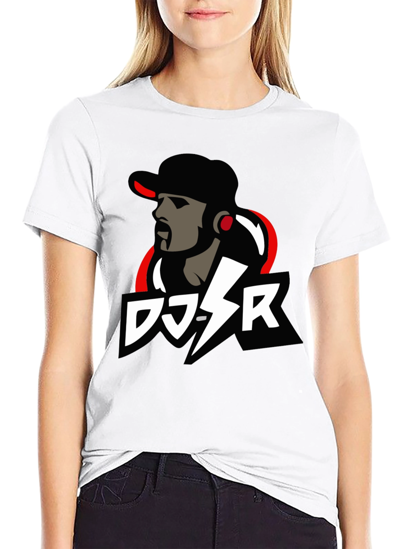 DJ-SR Graphic Tee - Cool Black T-Shirt