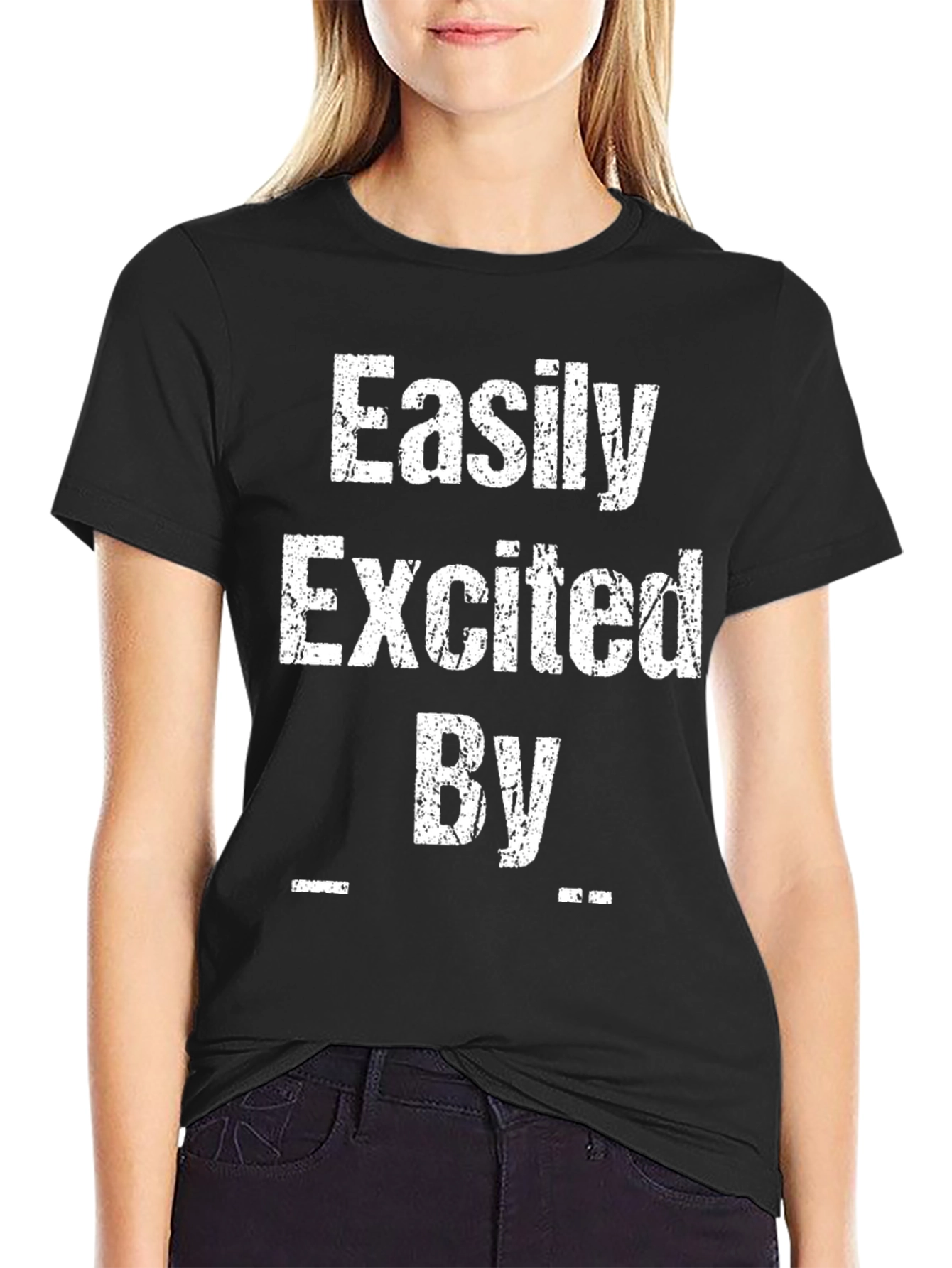 Easily Excited By T-Shirt Funny Novelty Tee