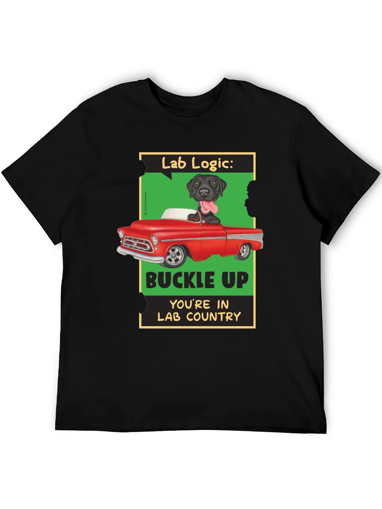 Lab Logic Dog T-Shirt Buckle Up