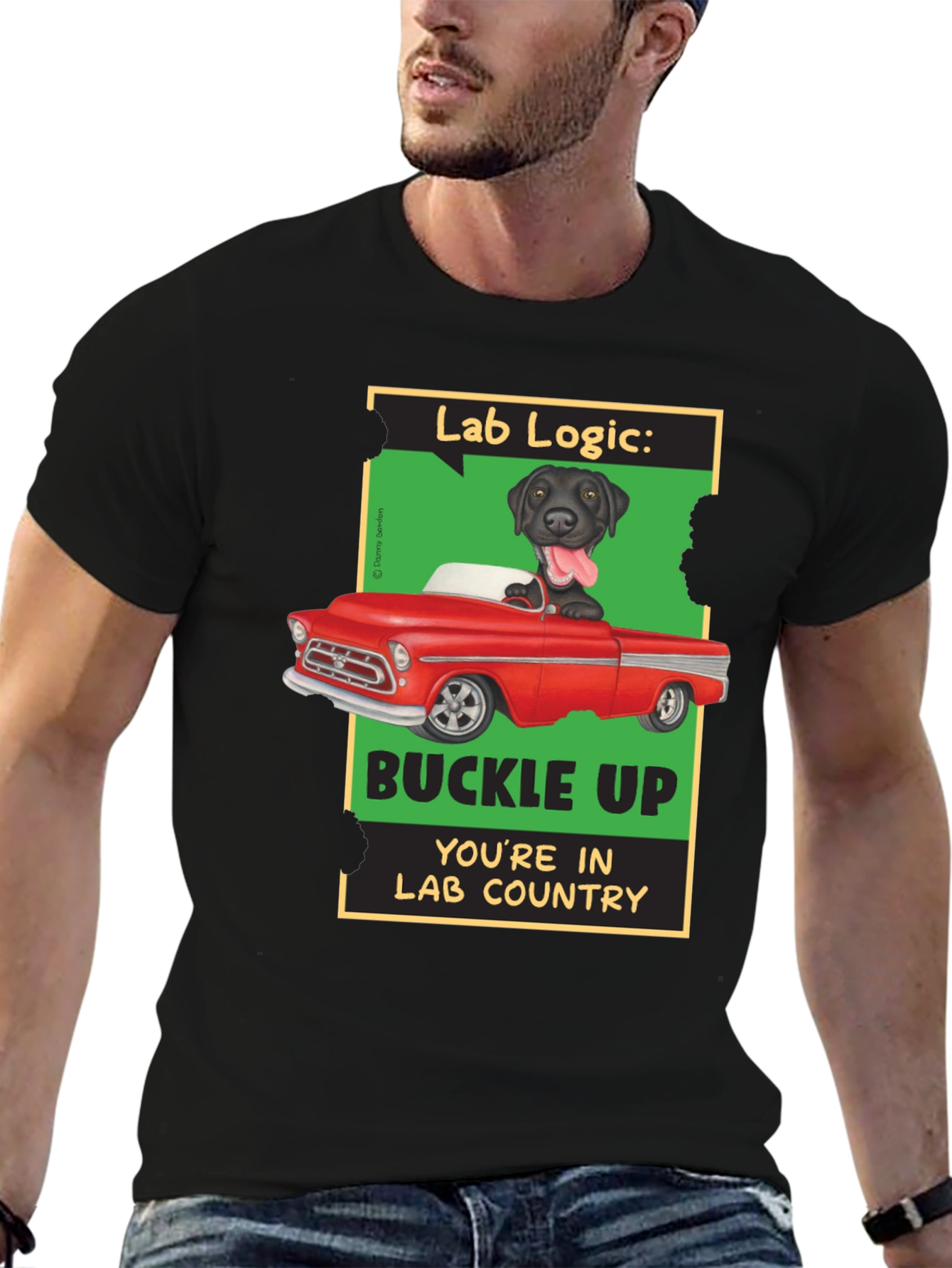 Lab Logic Dog T-Shirt Buckle Up