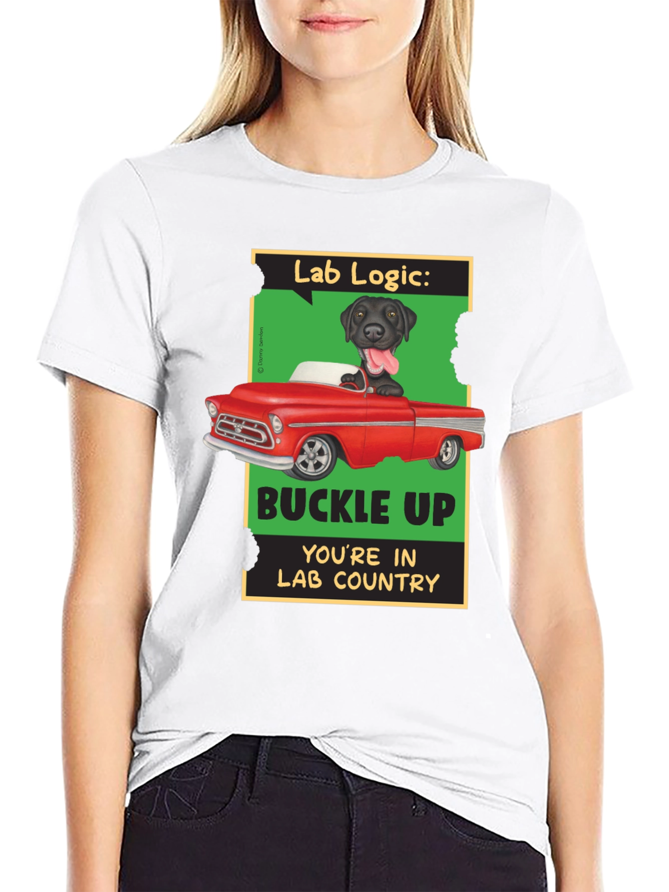 Lab Logic Dog T-Shirt Buckle Up