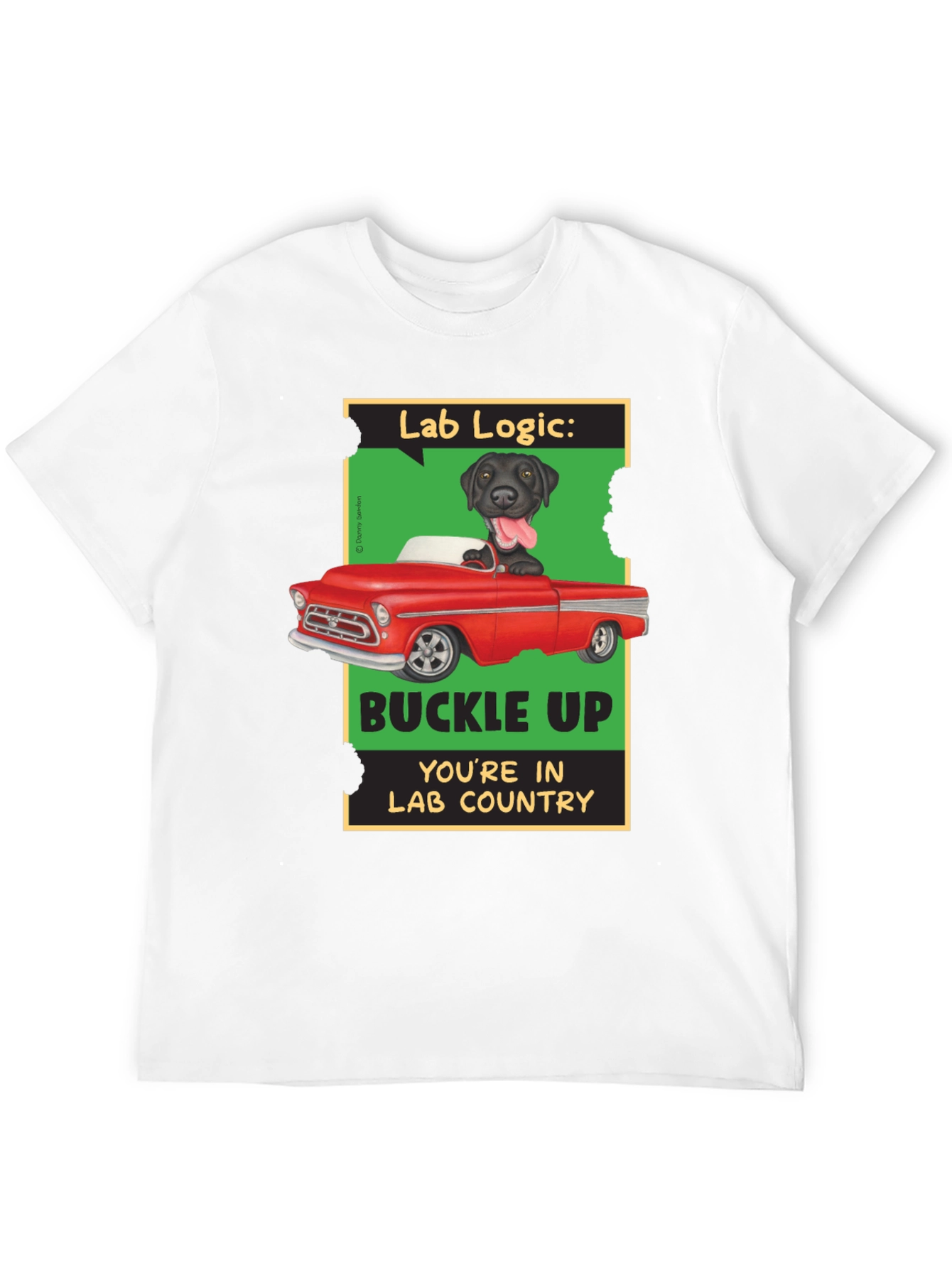 Lab Logic Dog T-Shirt Buckle Up