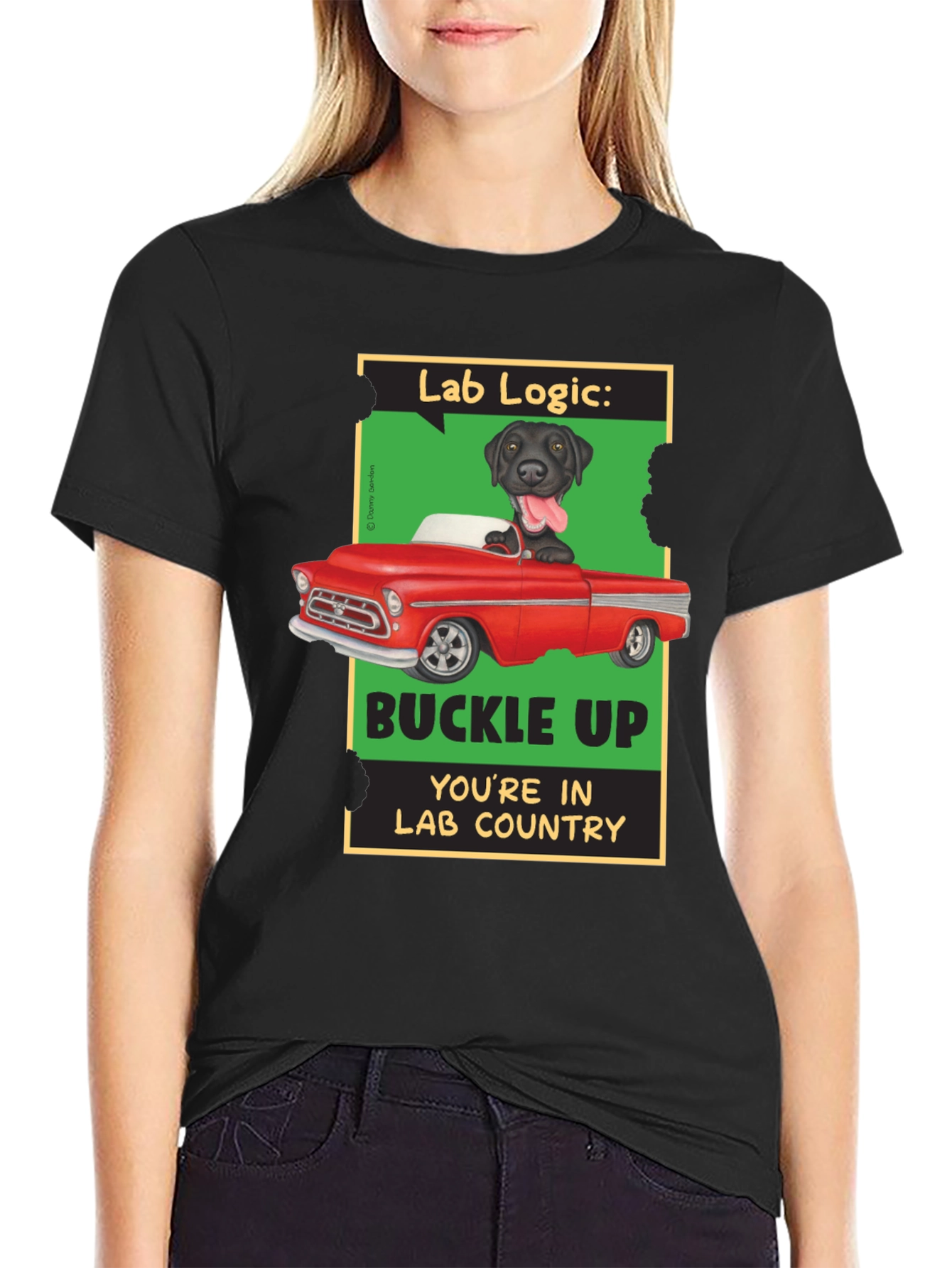 Lab Logic Dog T-Shirt Buckle Up