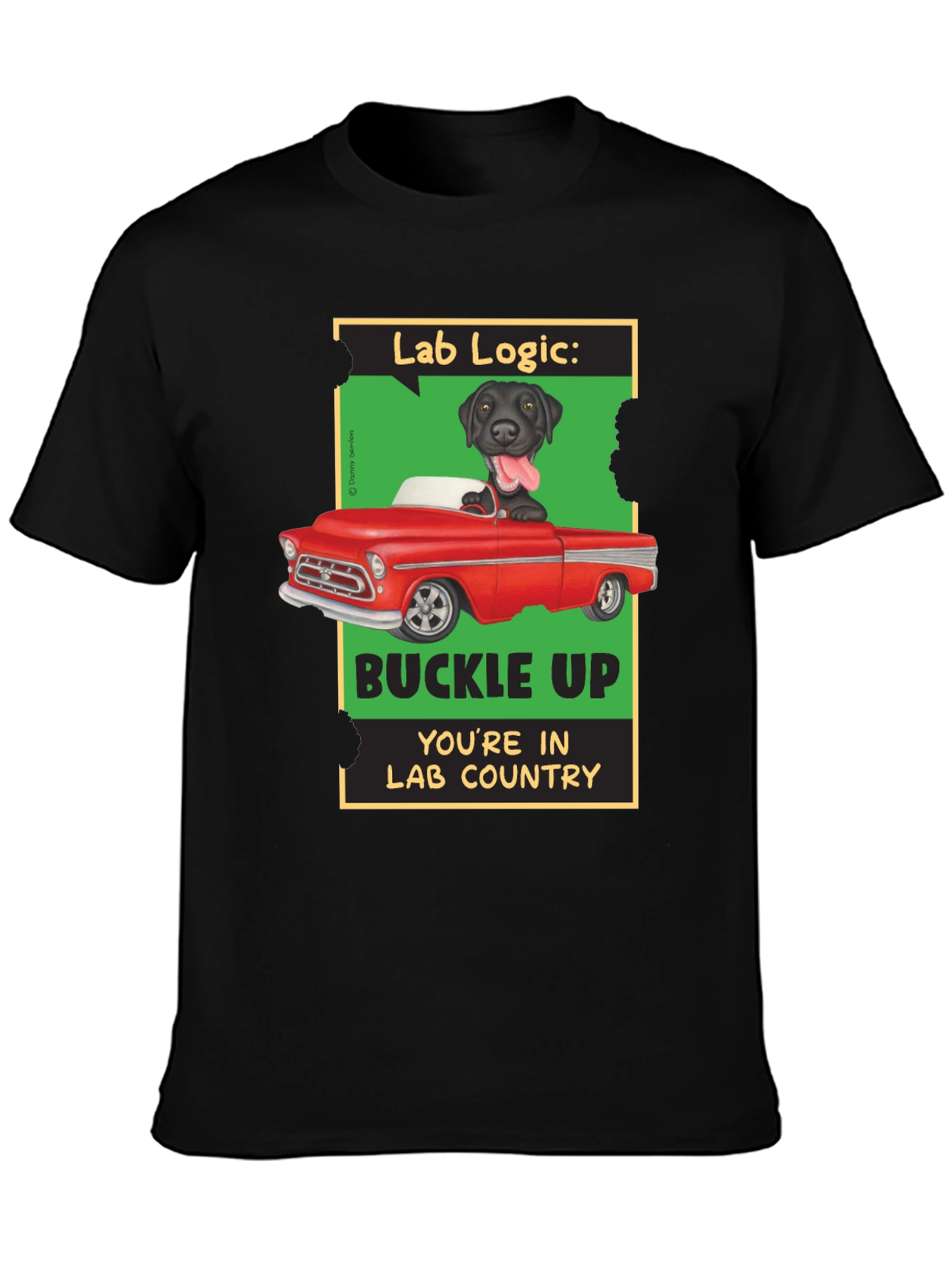 Lab Logic Dog T-Shirt Buckle Up