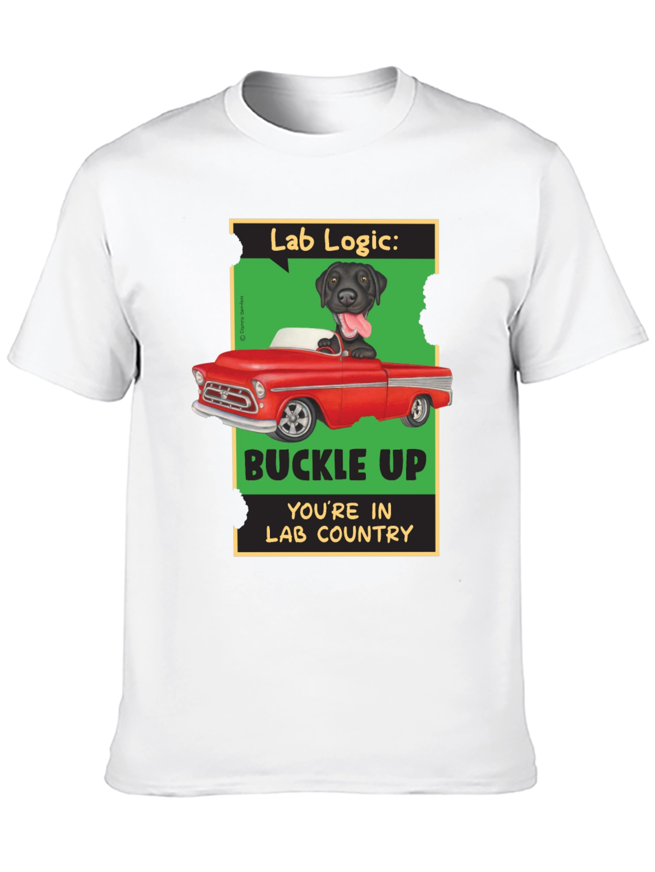 Lab Logic Dog T-Shirt Buckle Up