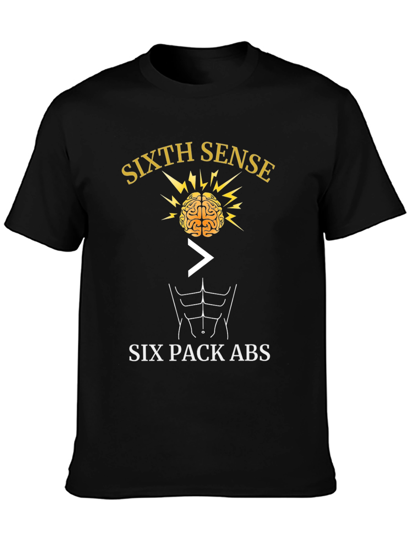 Sixth Sense > Six Pack Abs Graphic T-Shirt