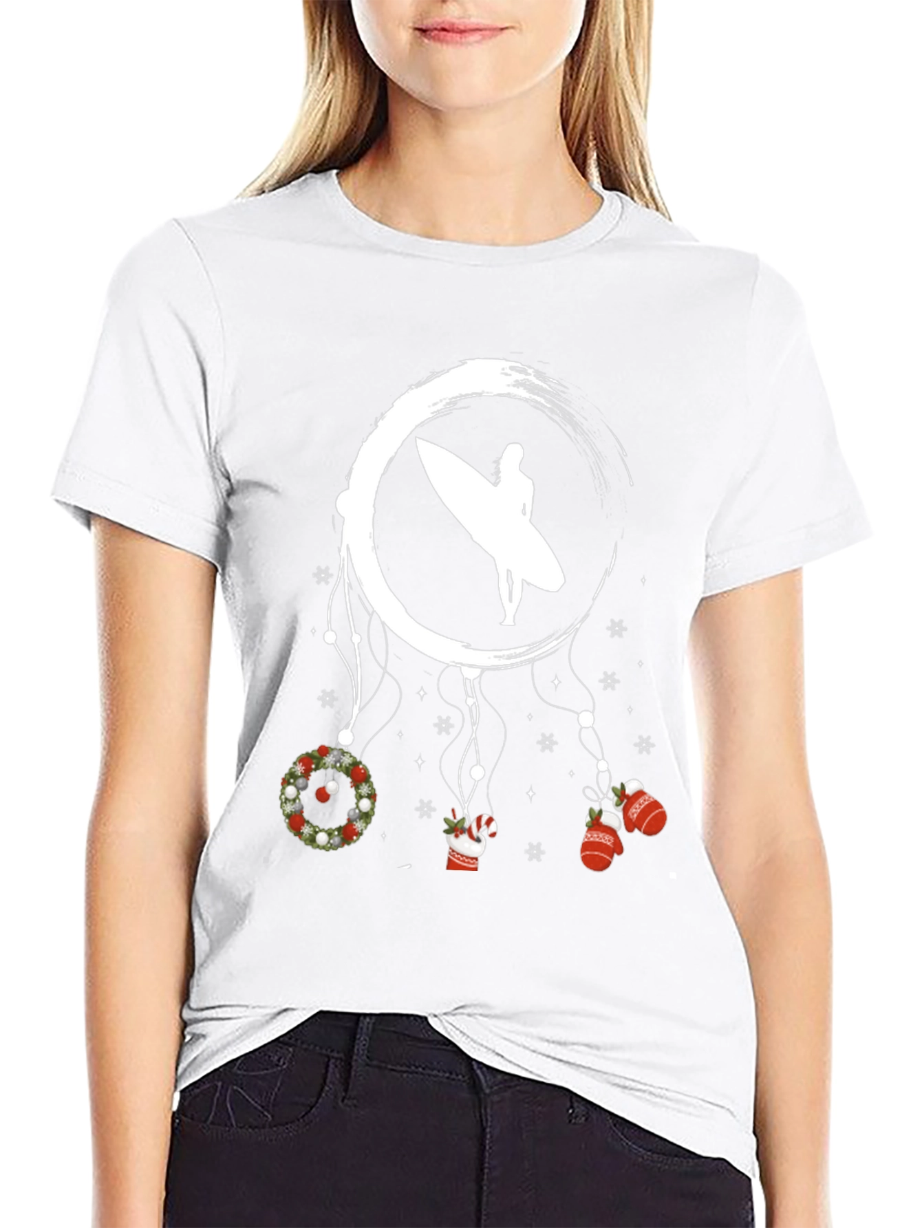 Surfer Christmas Dreamcatcher T-Shirt