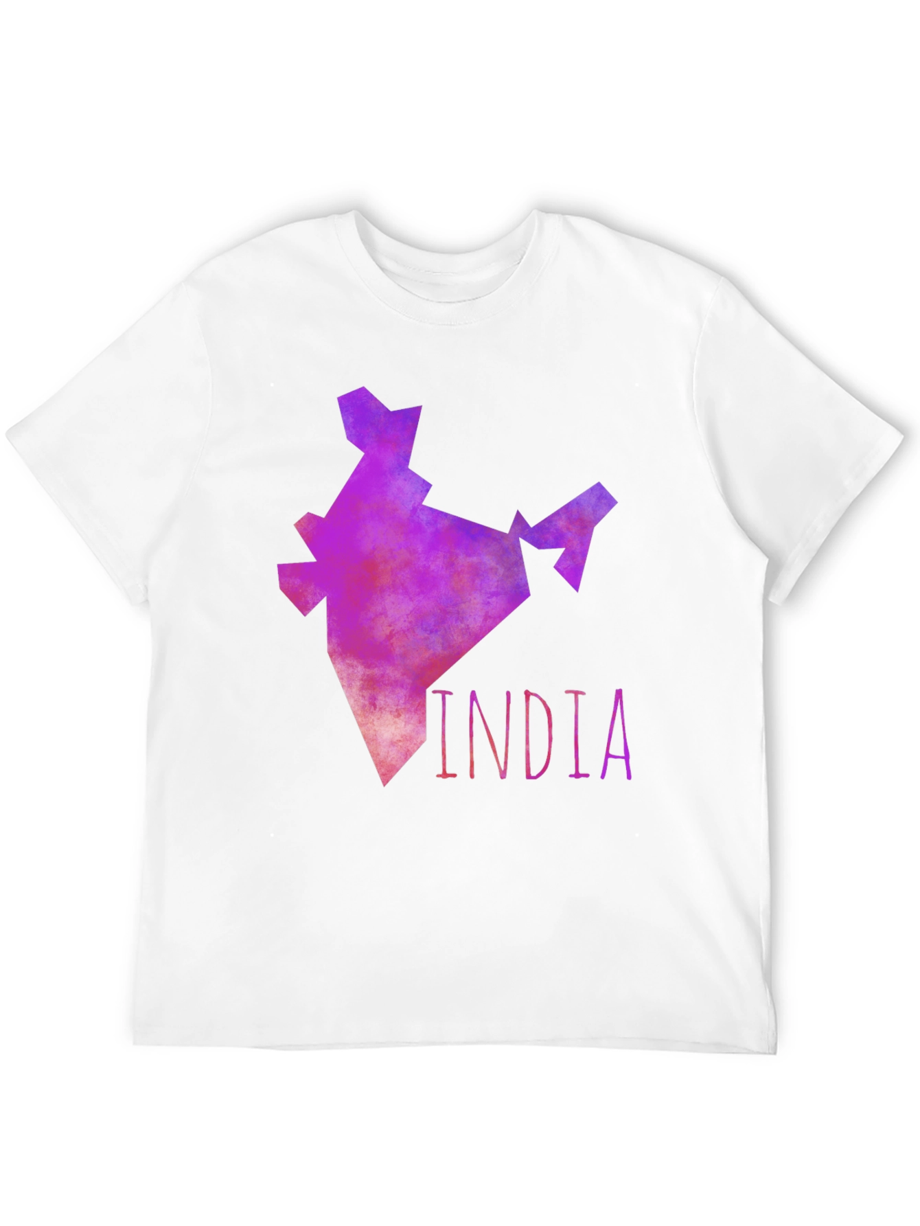 India Map Graphic Tee - Mens Black T-Shirt