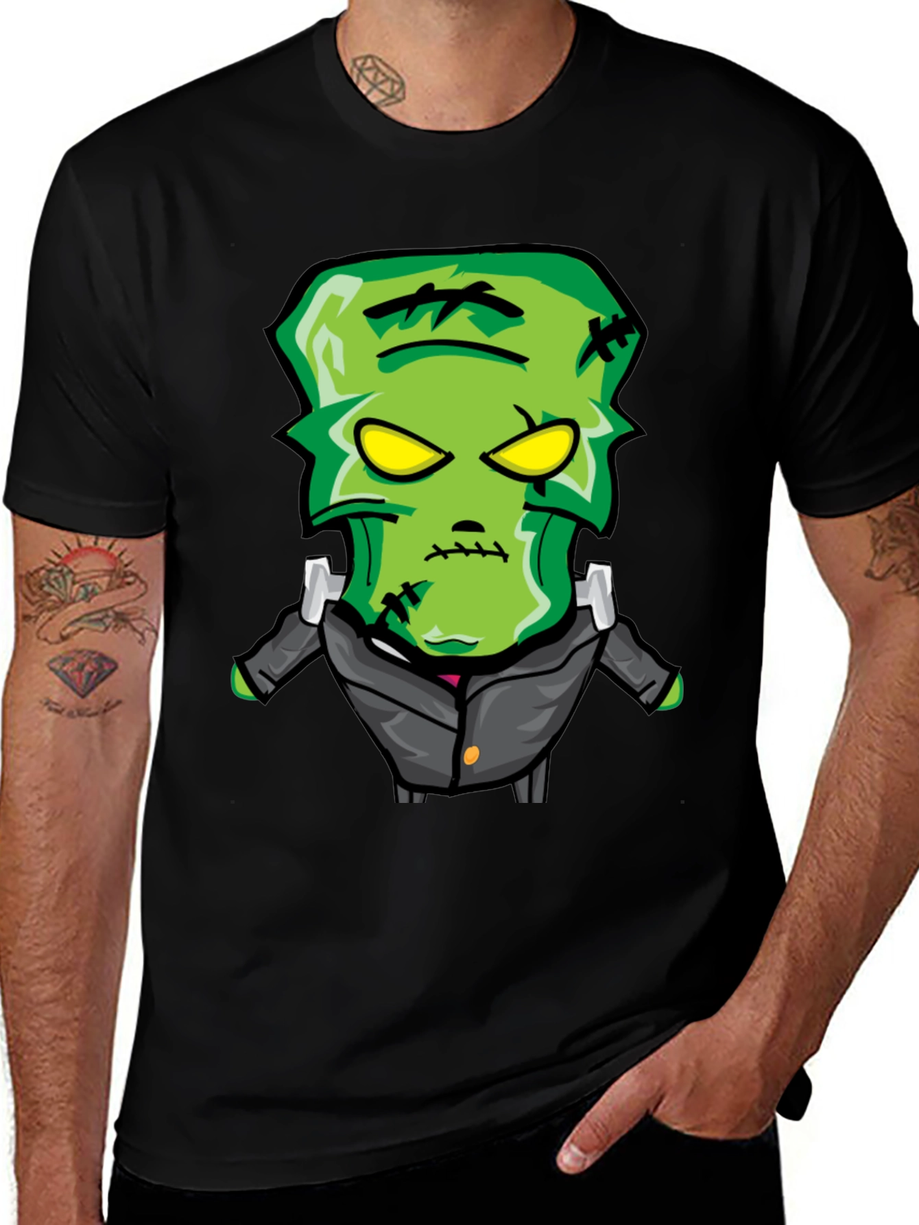 Cartoon Frankenstein Monster Graphic Tee