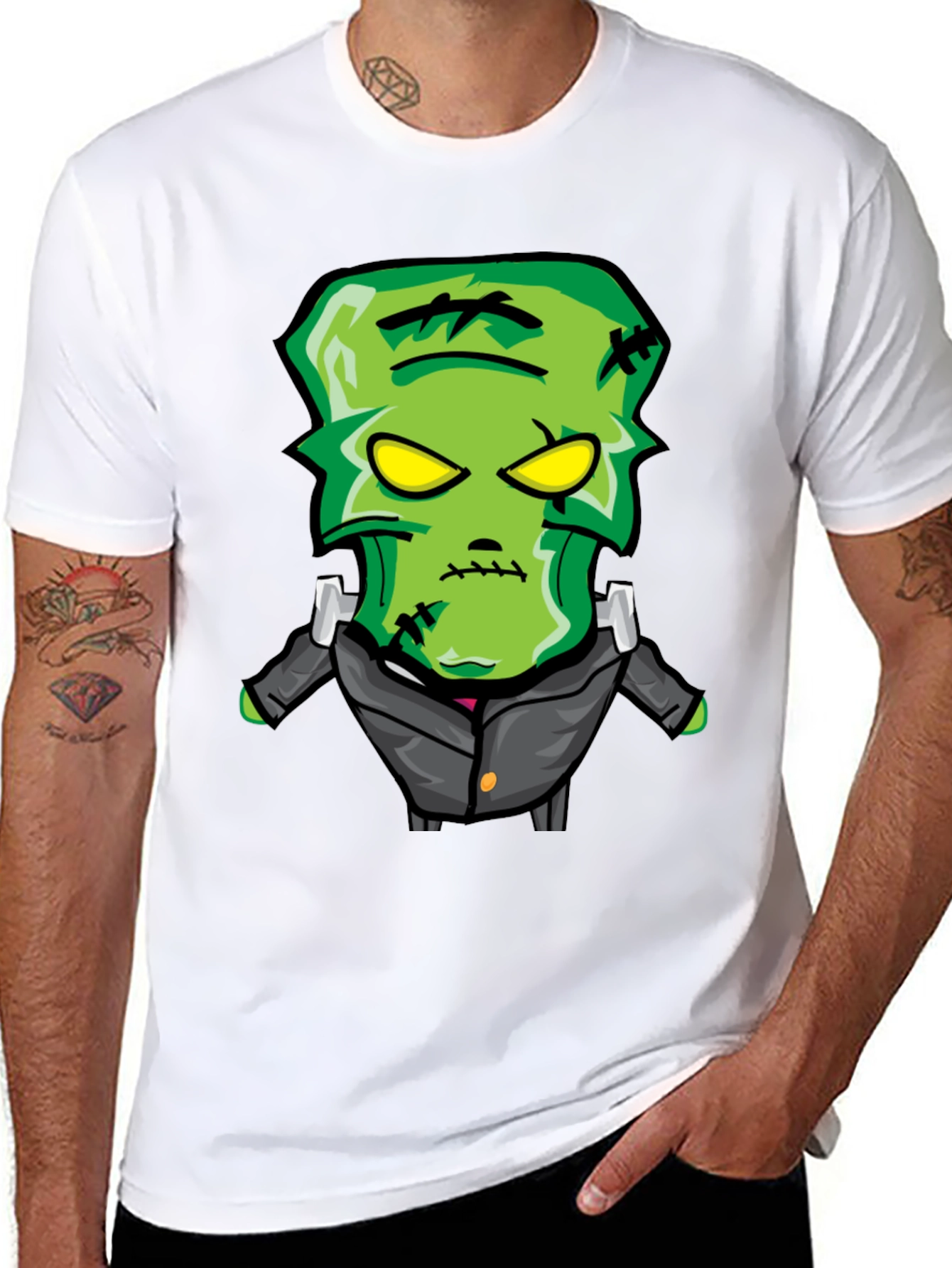 Cartoon Frankenstein Monster Graphic Tee