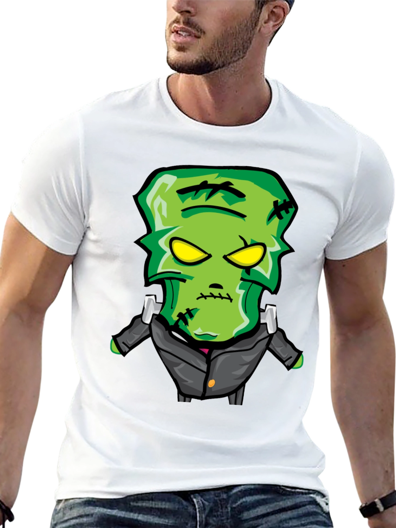 Cartoon Frankenstein Monster Graphic Tee