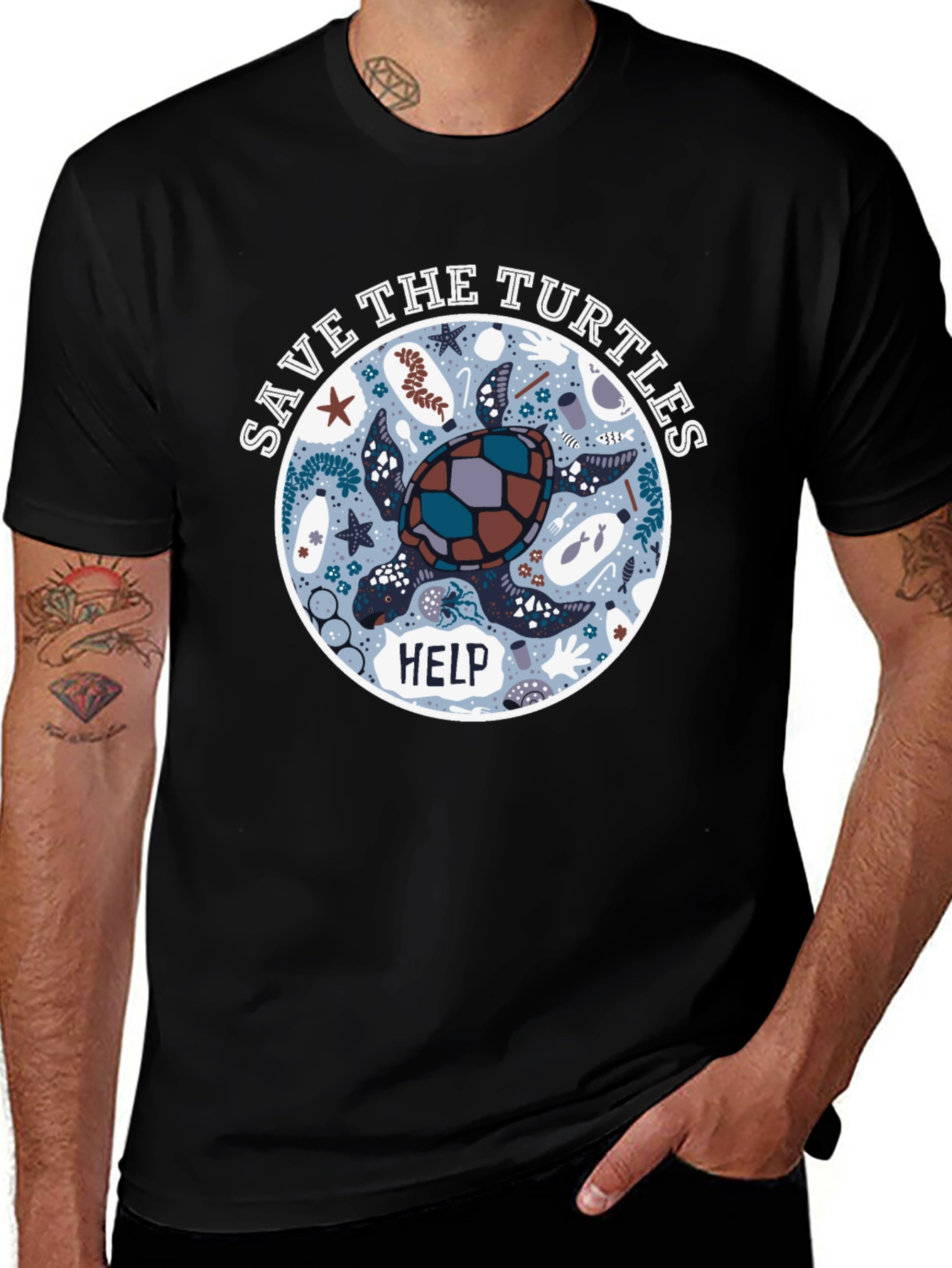 Save the Turtles T-Shirt: Help Protect Our Oceans!