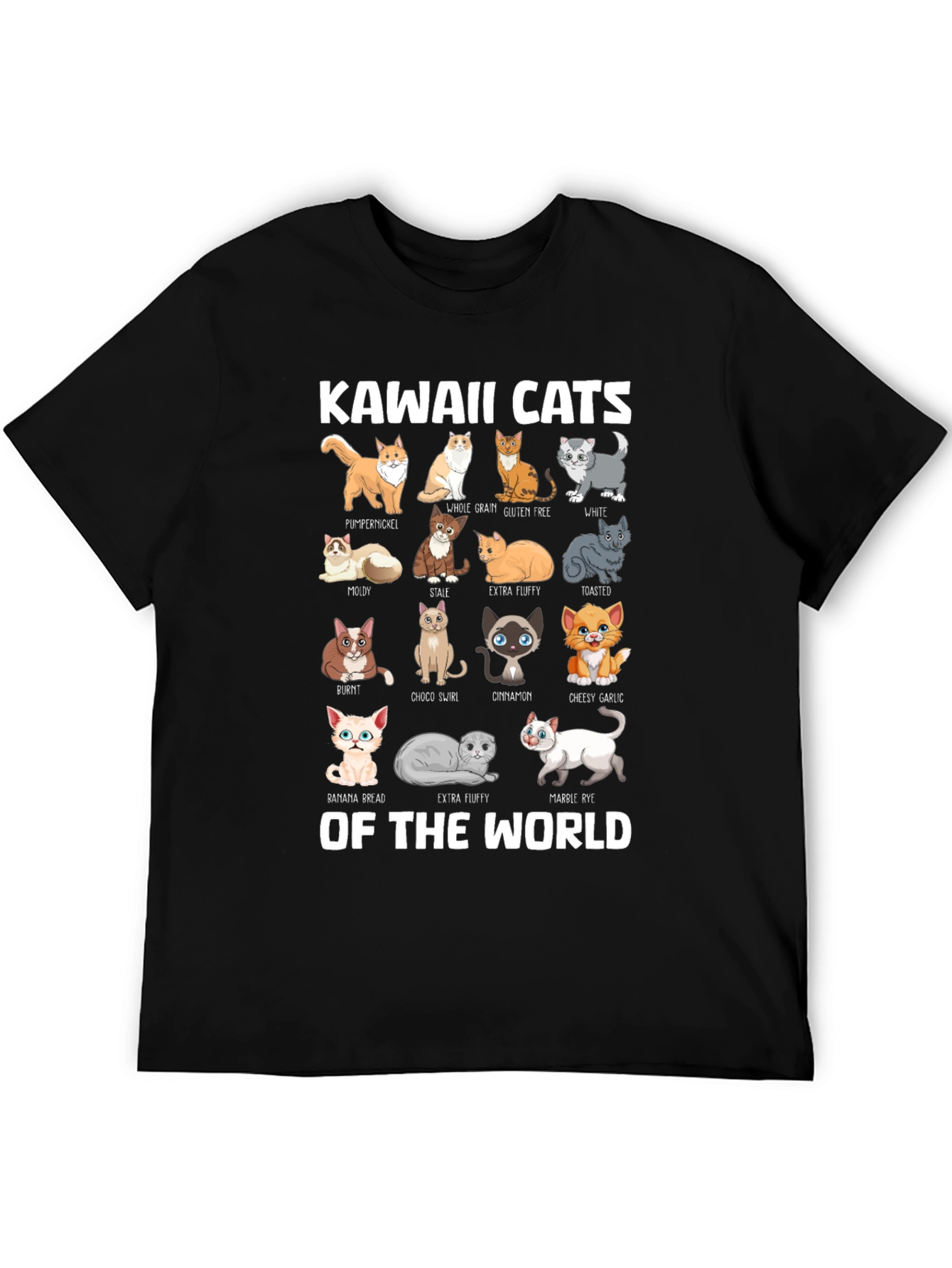 Kawaii Cats of the World T-Shirt